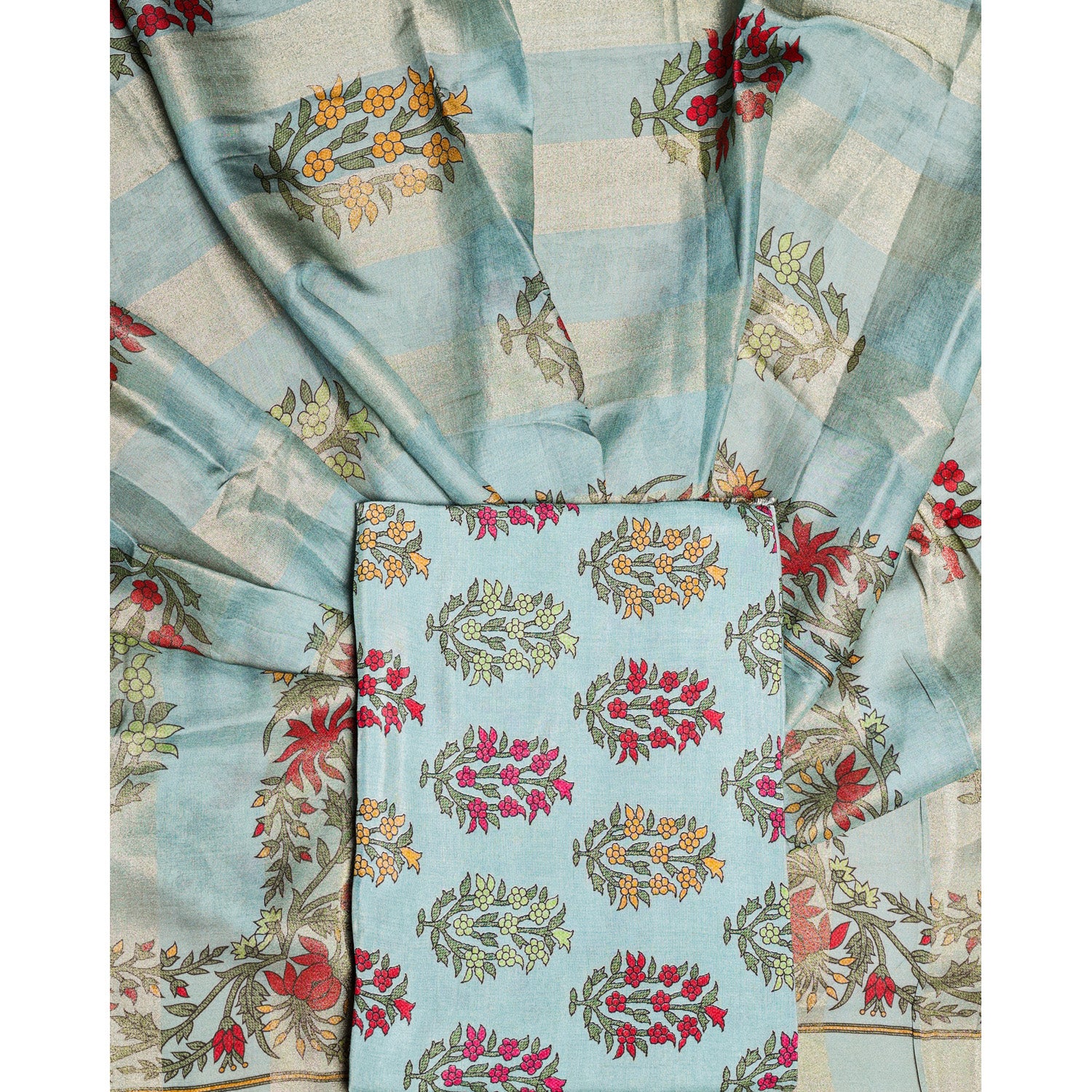 PURE VISCOSE COTTON SILK 2 PIECE SET