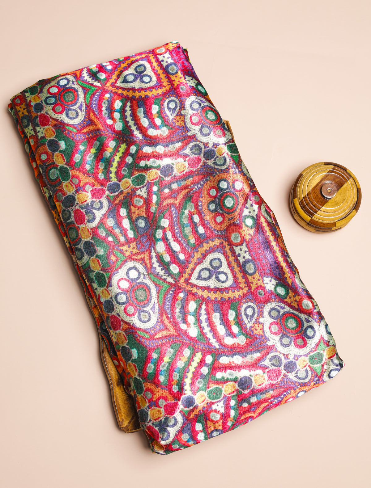 PURE MASHRU GAJJI SILK PRINTED FABRIC