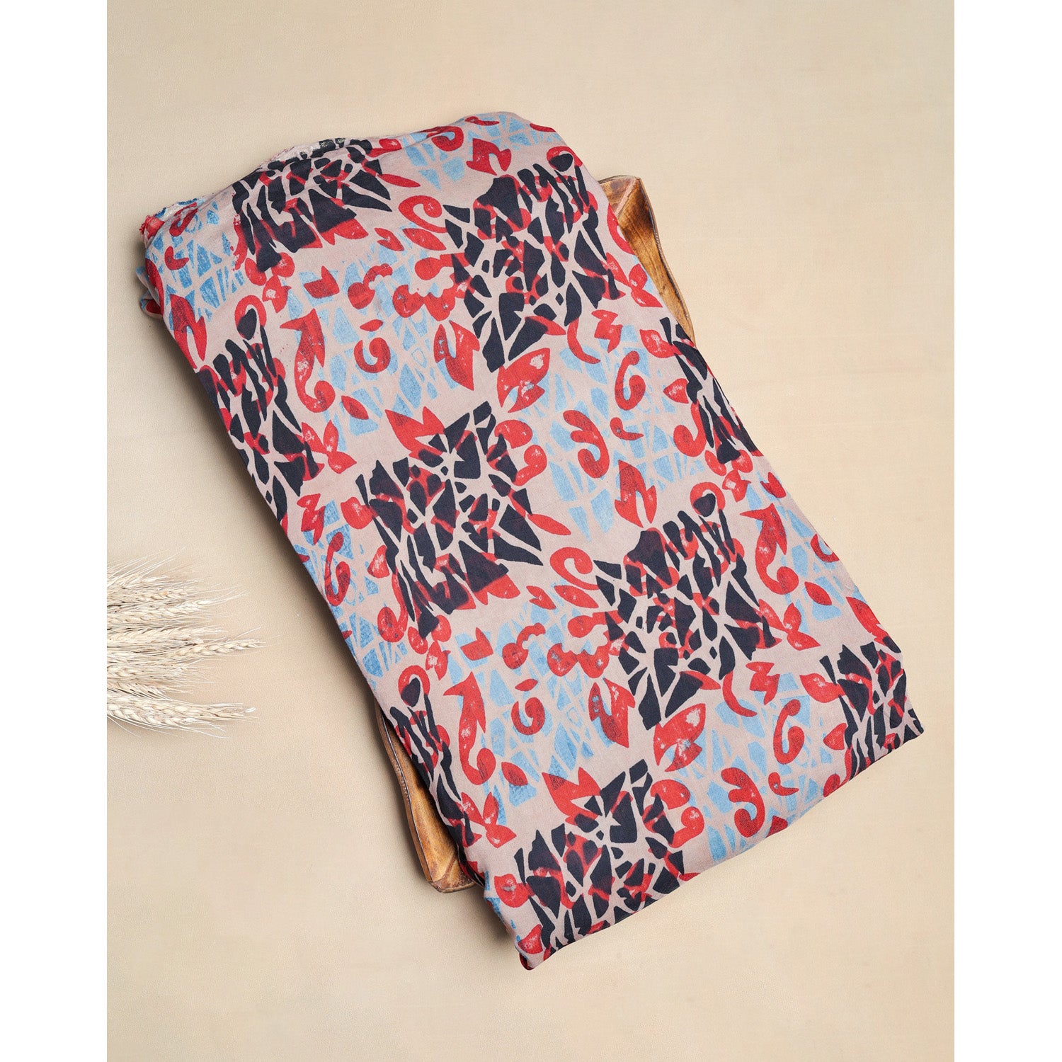 SILK AJRAKH PRINTED FABRIC