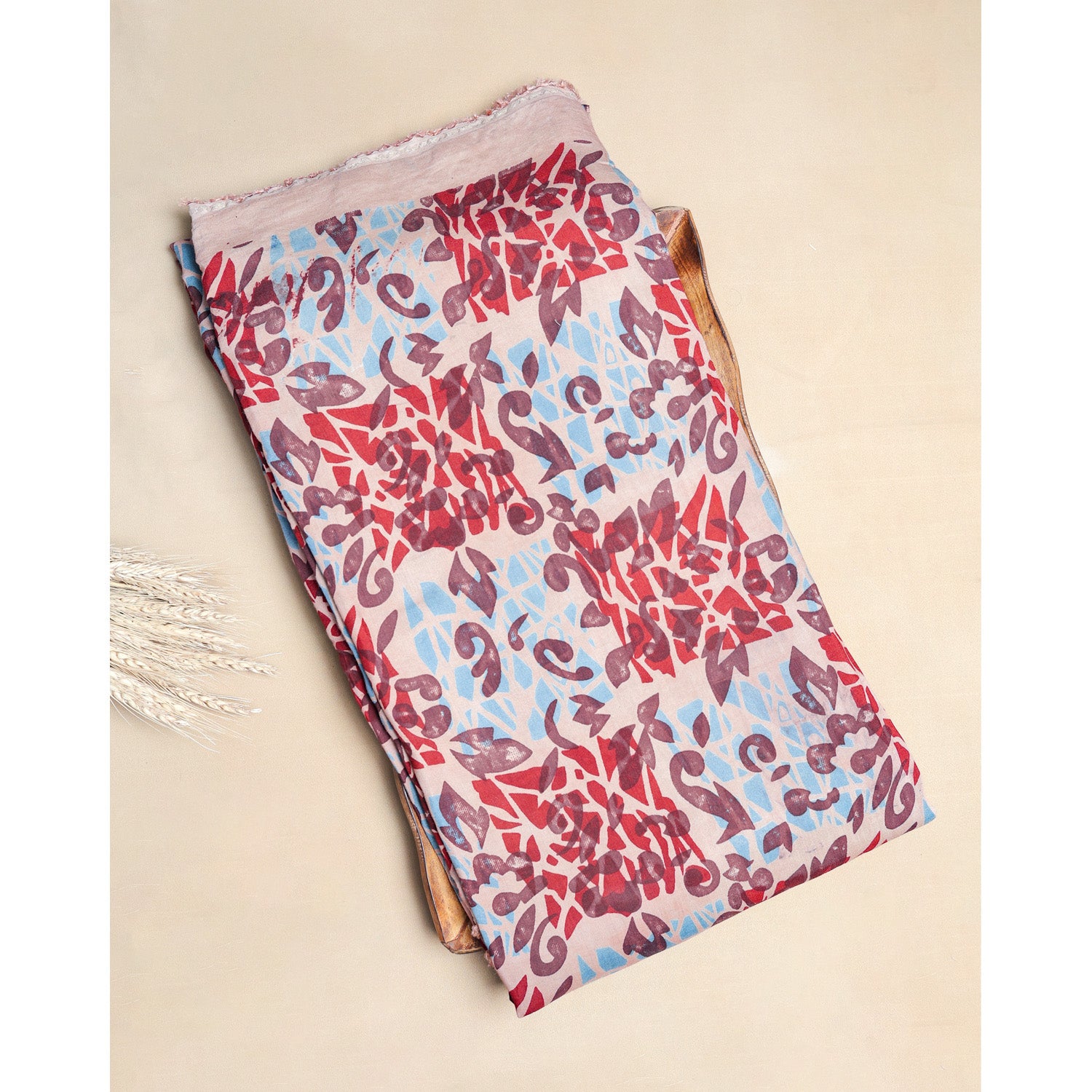 SILK AJRAKH PRINTED FABRIC
