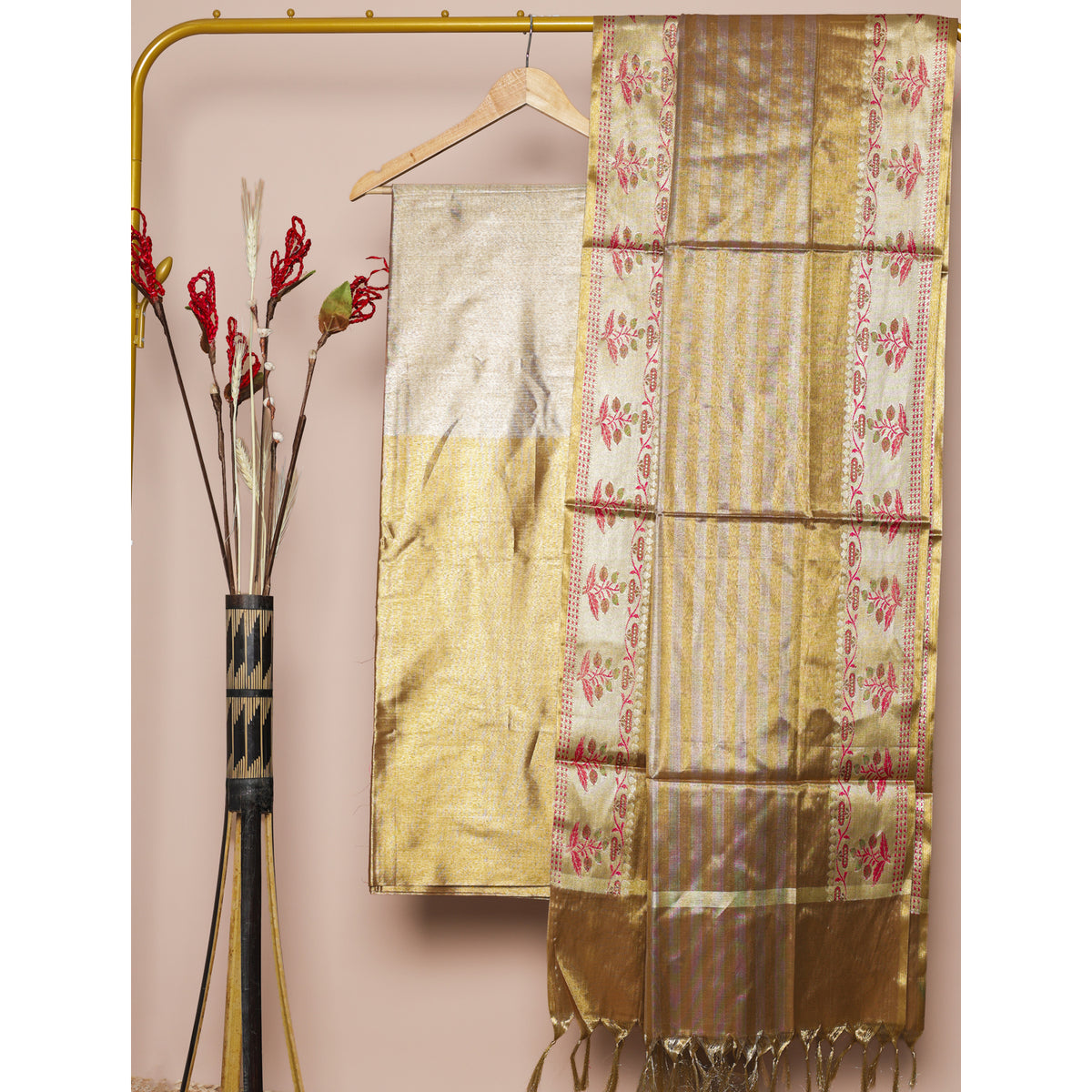 BANARASI TISSUE SILK 2 PIECE SET