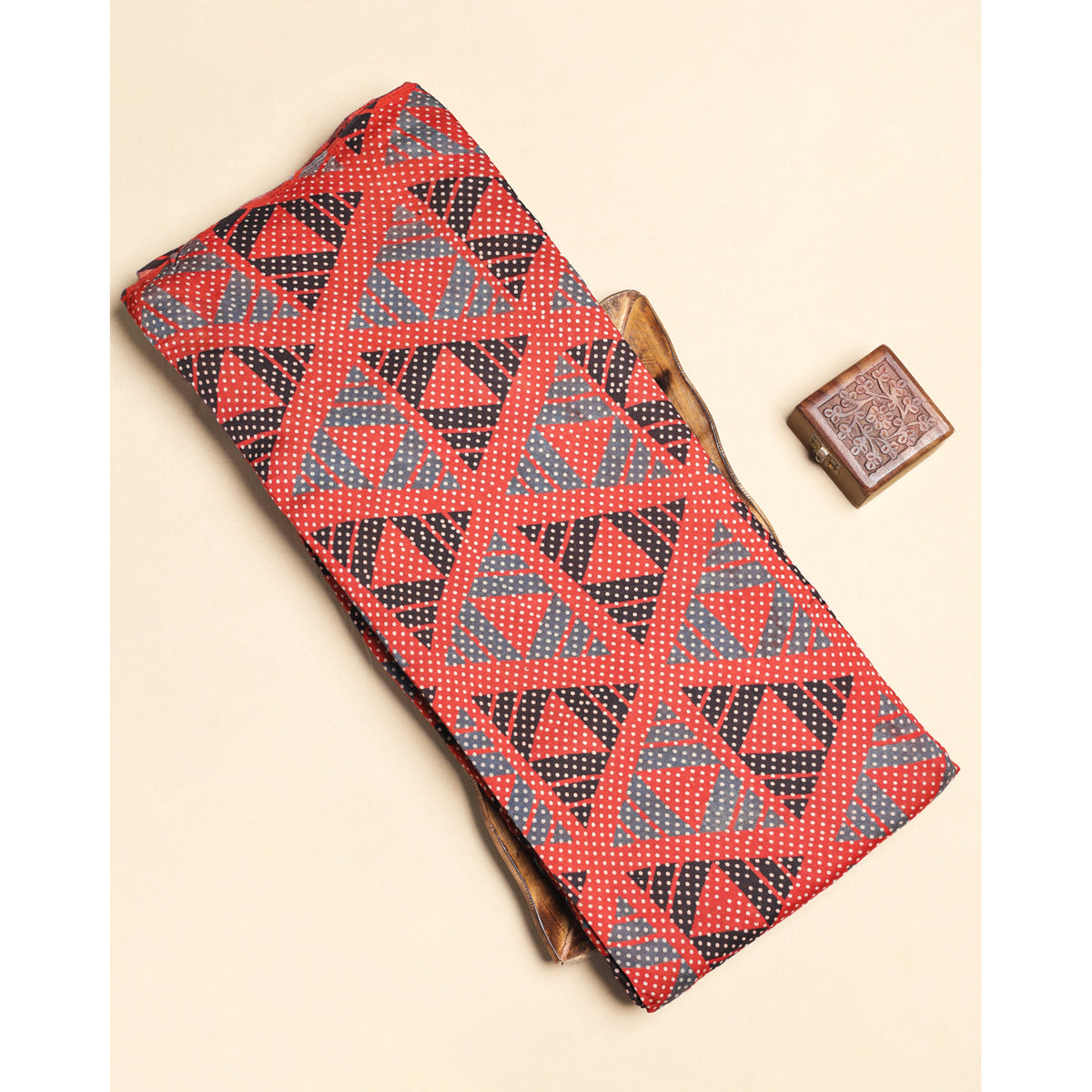 COTTON AJRAKH PRINTED FABRIC