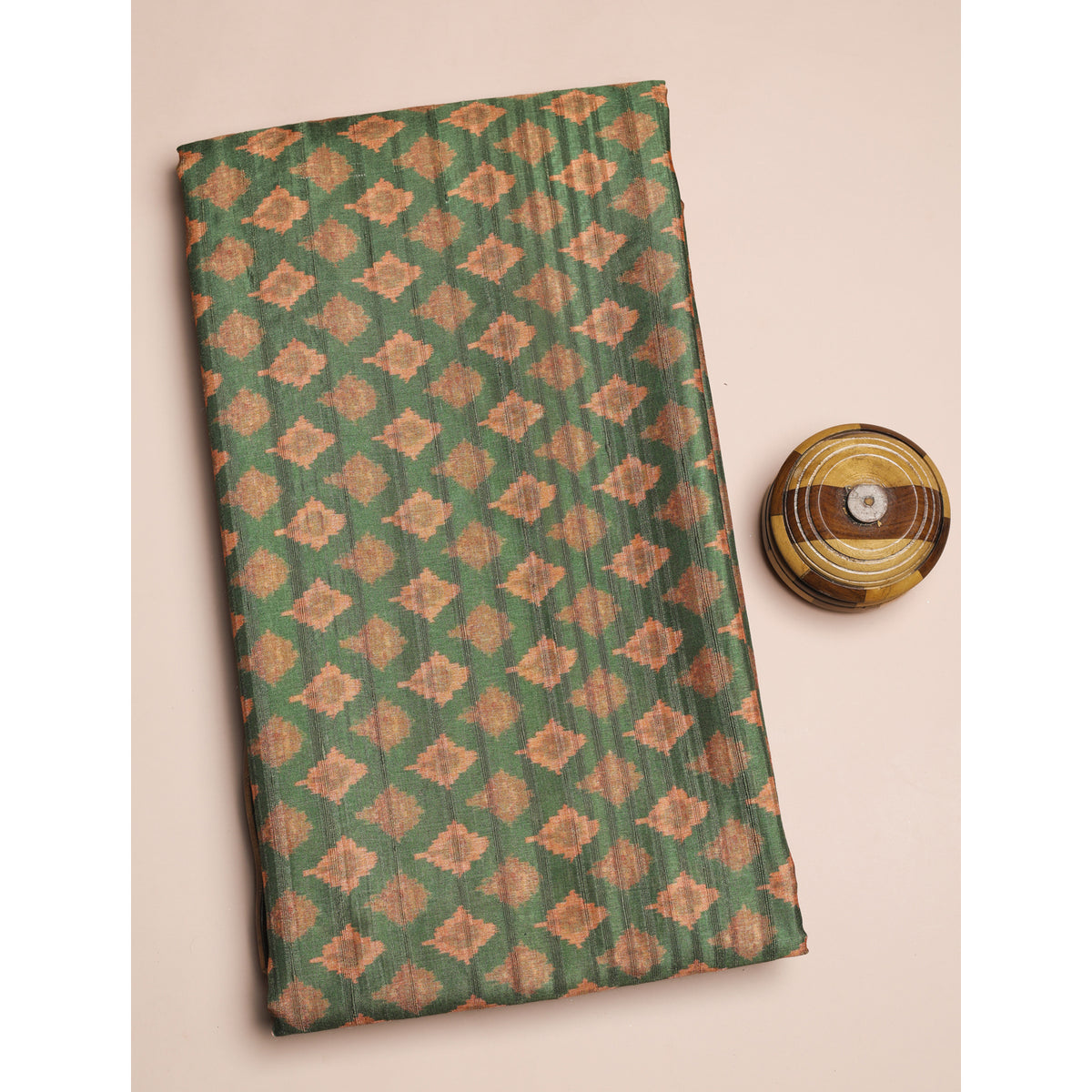 SEMI TUSSAR PRINTED FABRIC