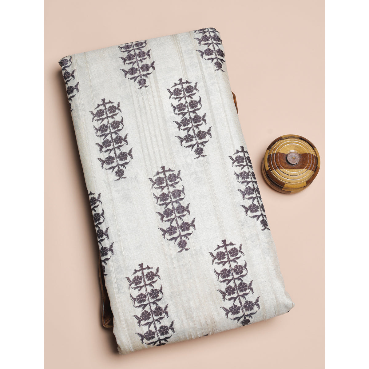 SEMI TUSSAR PRINTED FABRIC