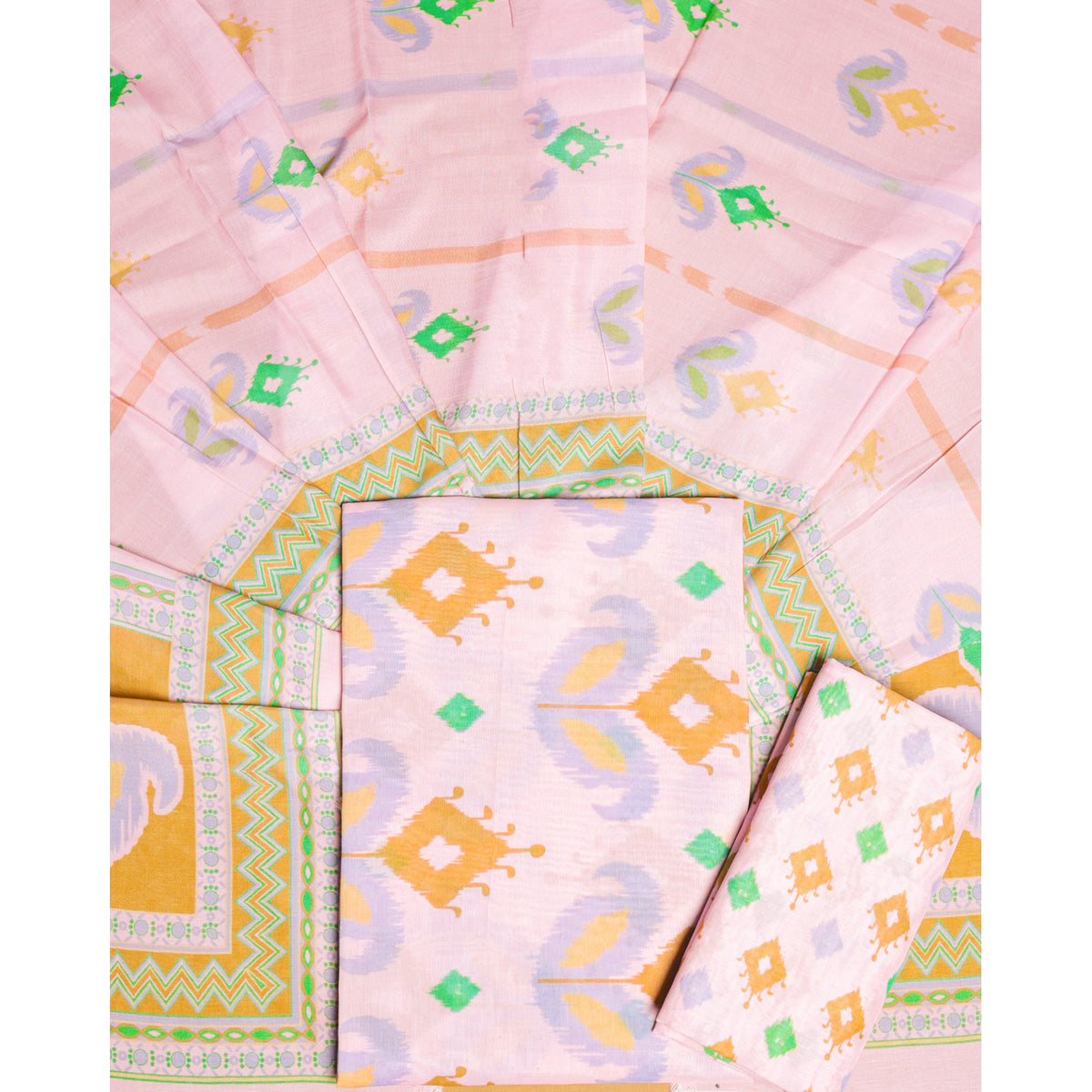 COTTON SILK SUIT SET
