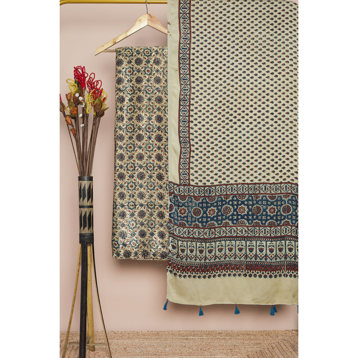 PURE MASHRU GAJJI SILK 2 PIECE SET