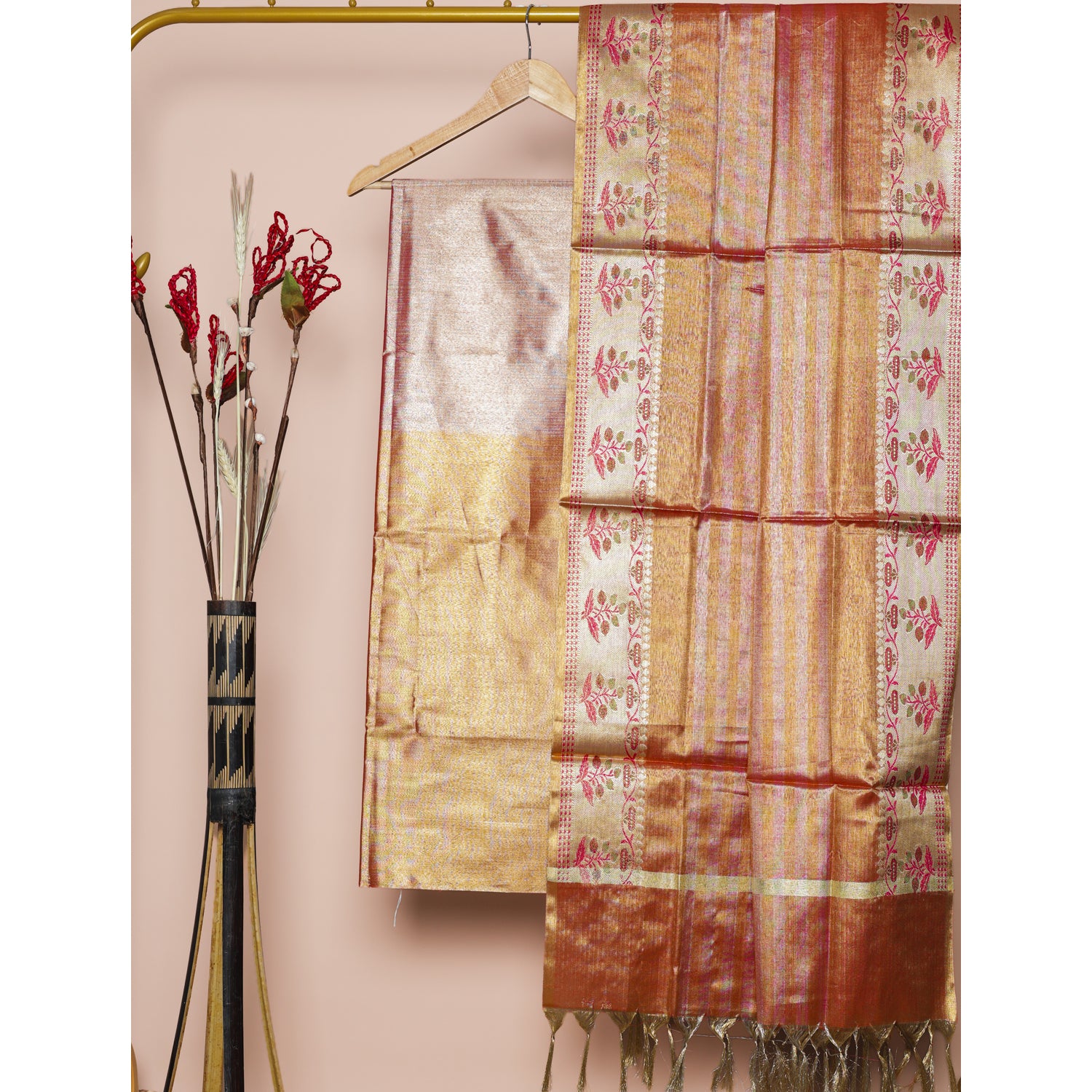 BANARASI TISSUE SILK 2 PIECE SET