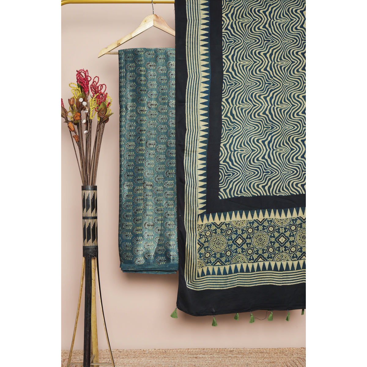 PURE MASHRU GAJJI SILK 2 PIECE SET