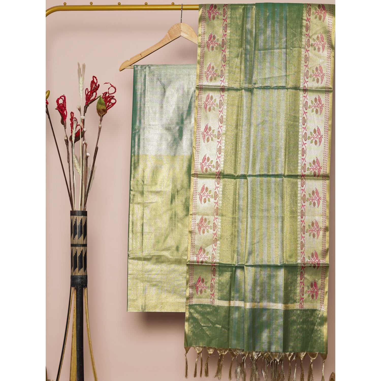BANARASI TISSUE SILK 2 PIECE SET
