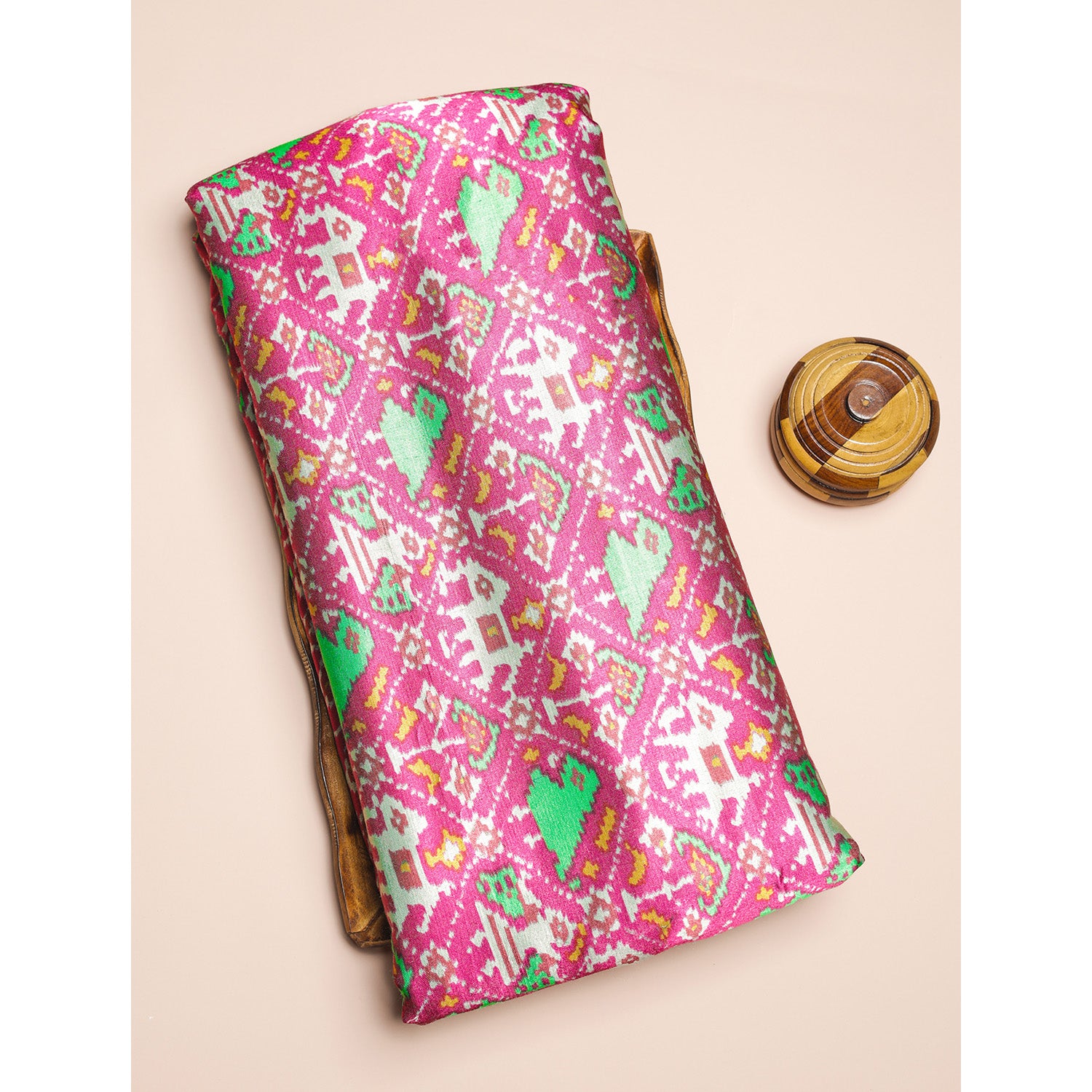 PURE MASHRU GAJJI SILK PRINTED FABRIC