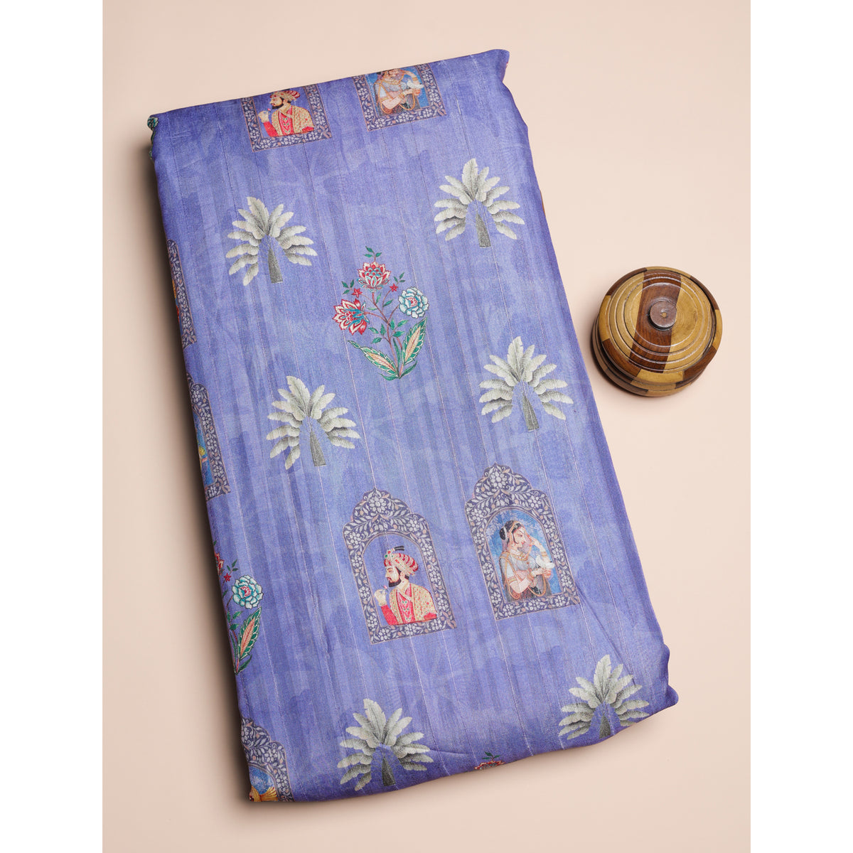SEMI TUSSAR PRINTED FABRIC
