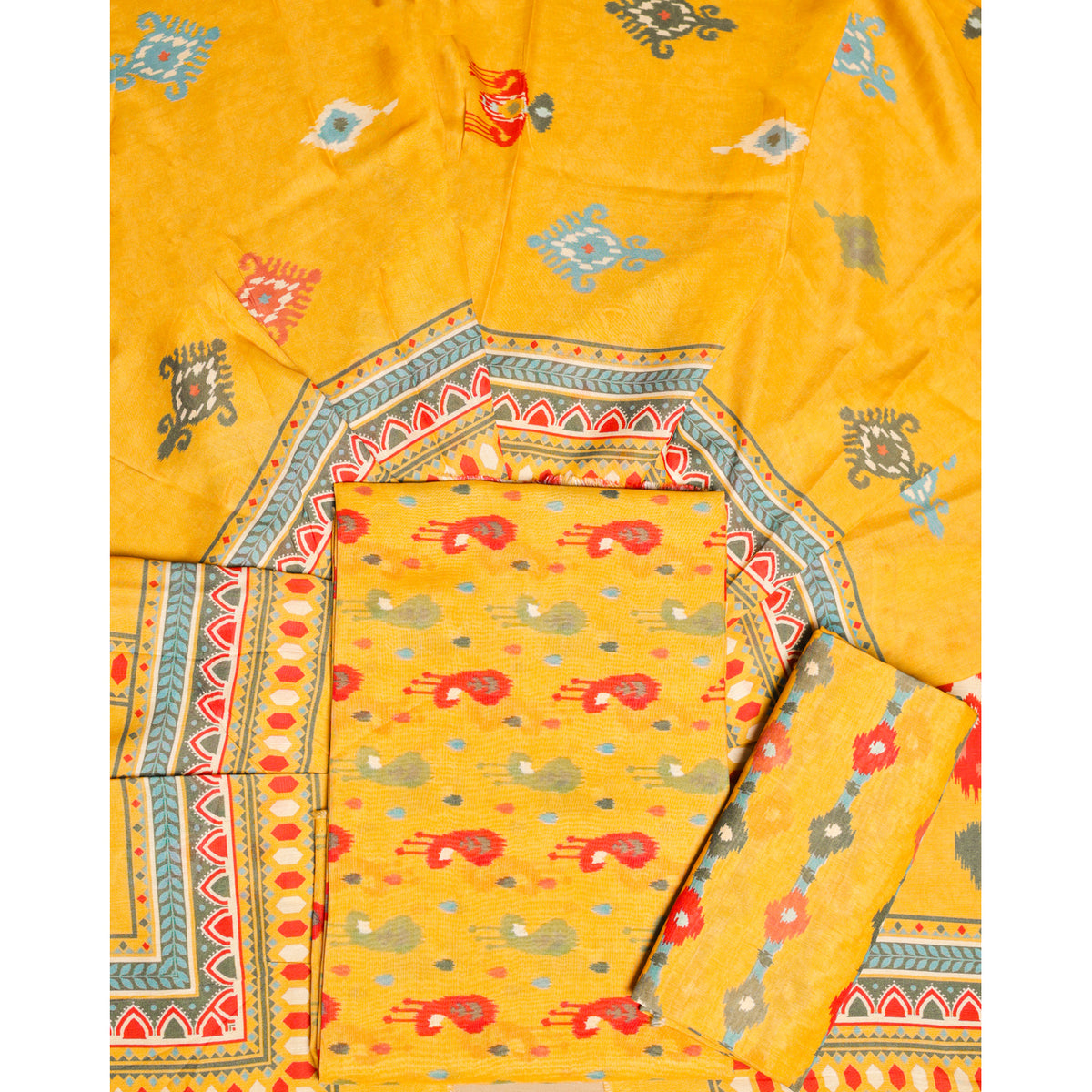 COTTON SILK SUIT SET