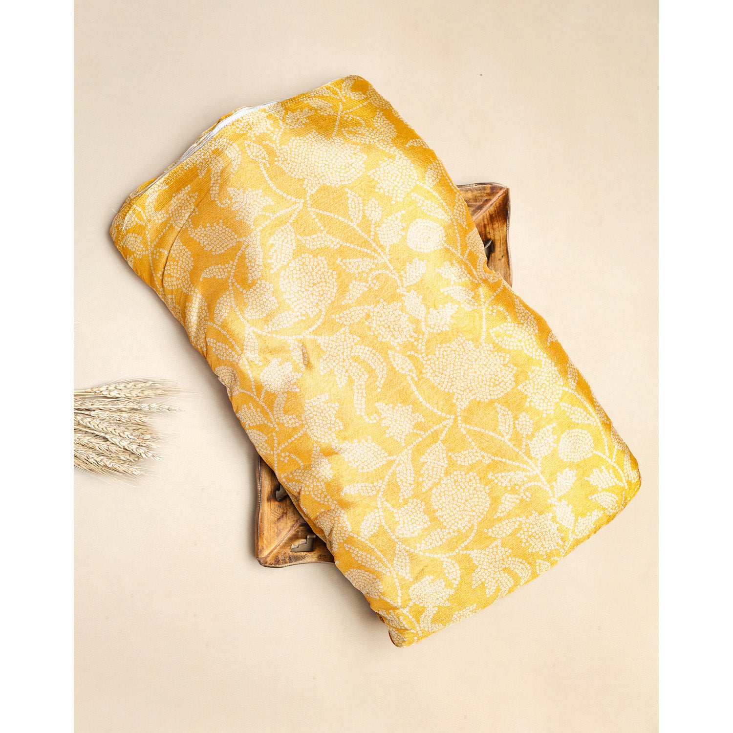PURE CHINON BANDHANI PRINTED FABRIC