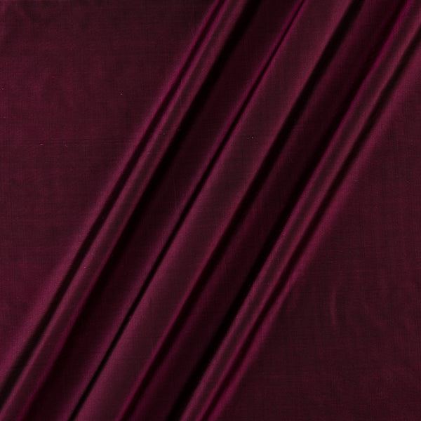 Pure Plain Silk Magenta X Black Cross Tone Fabric