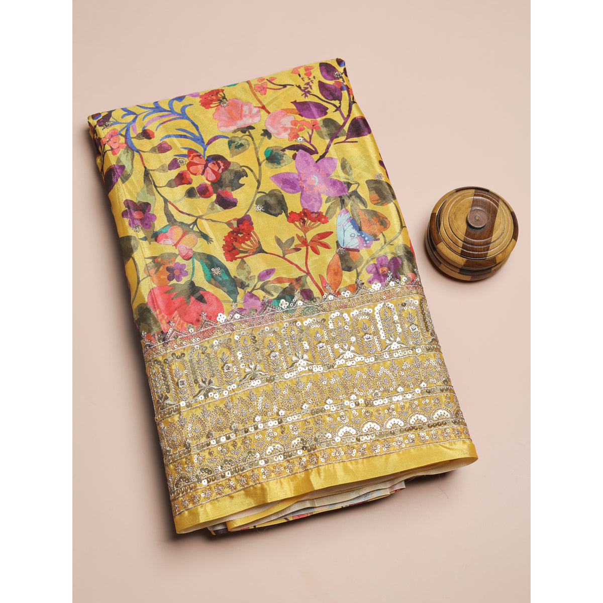 SEMI SILK PRINTED FABRIC