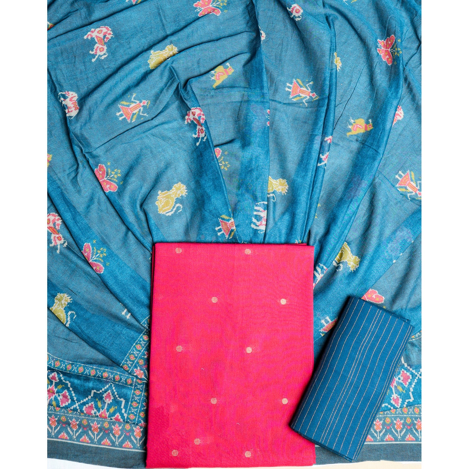 PURE COTTON HANDLOOM SUIT SET