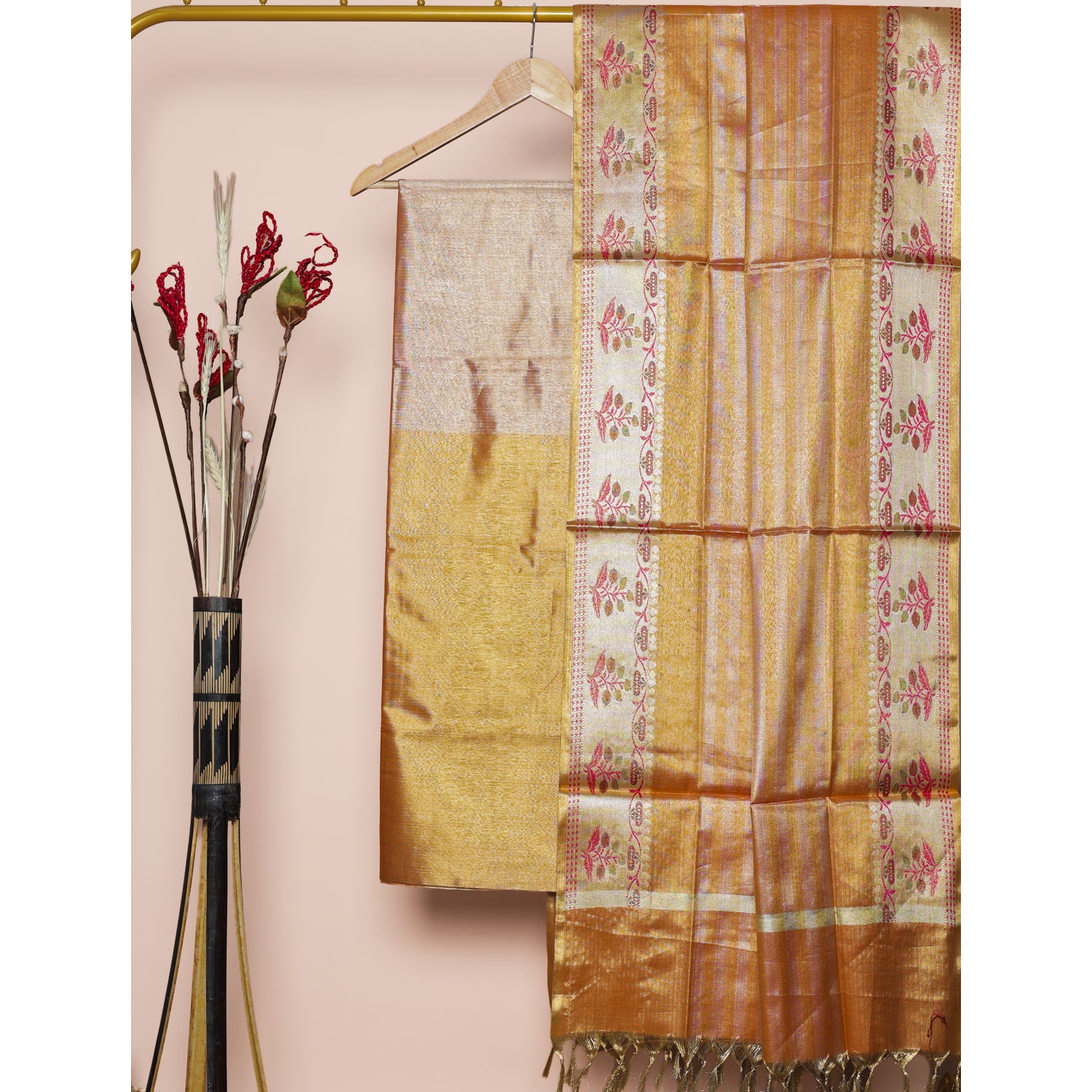 BANARASI TISSUE SILK 2 PIECE SET