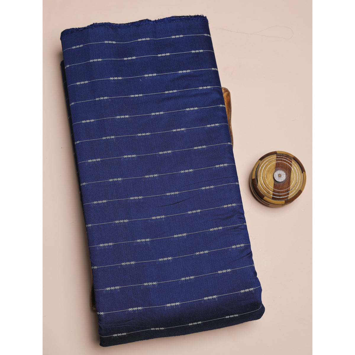 SEMI TUSSAR STRIPED FABRIC