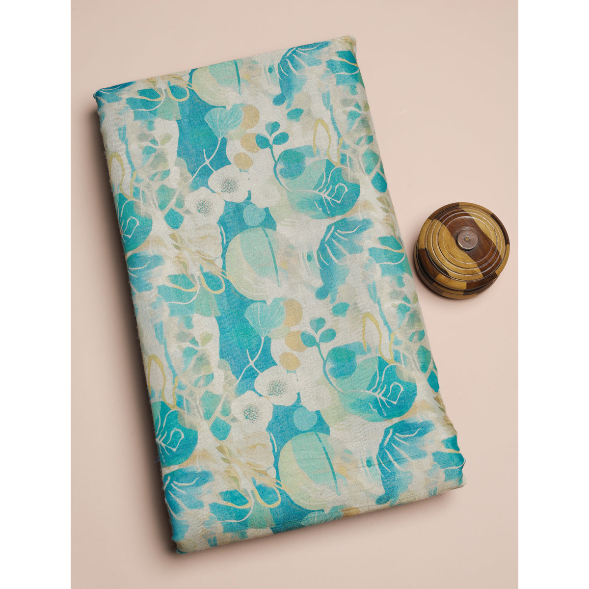 SEMI TUSSAR PRINTED FABRIC