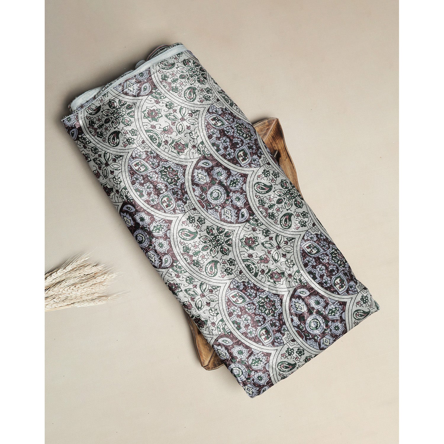 MEHFIL-E-RANG - VELVET DIGITAL PRINTED FABRIC