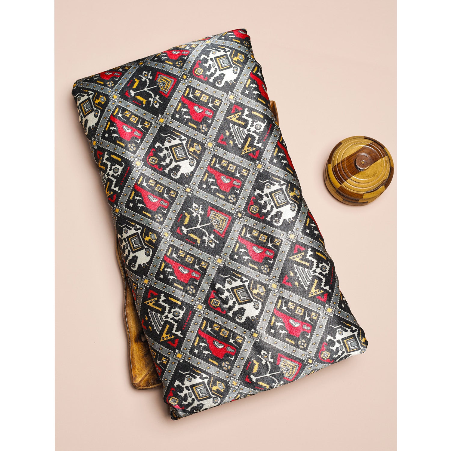 PURE MASHRU GAJJI SILK PRINTED FABRIC