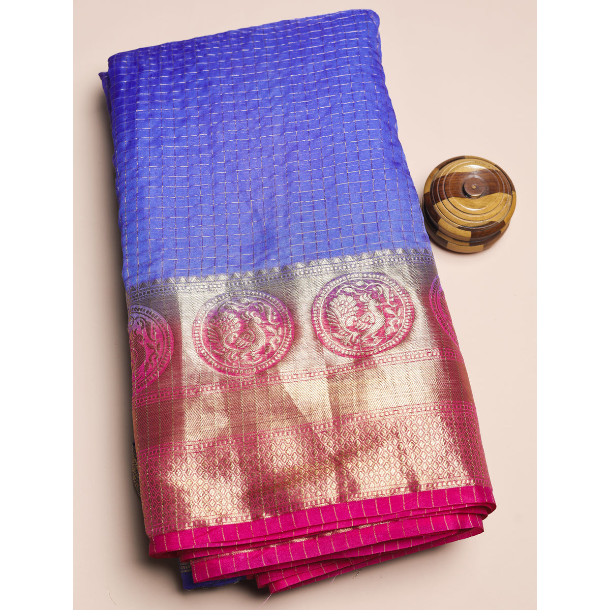 SEMI SILK BORDER FABRIC