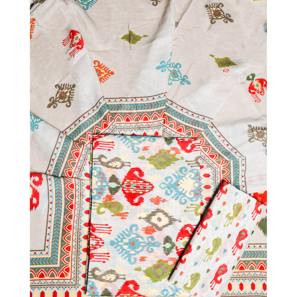 COTTON SILK SUIT SET