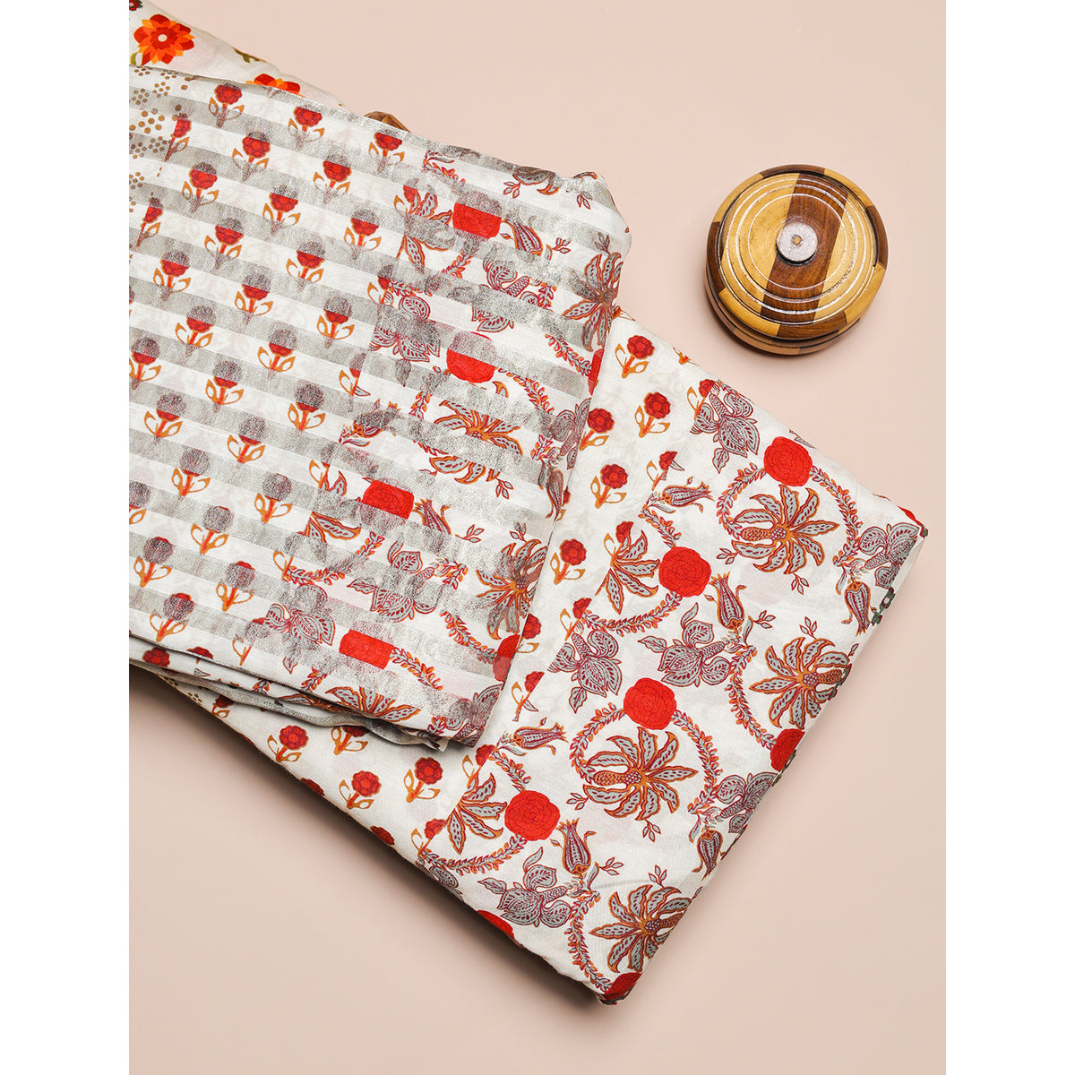 PURE MUL CHANDERI LUREX & PRINTED FABRICS