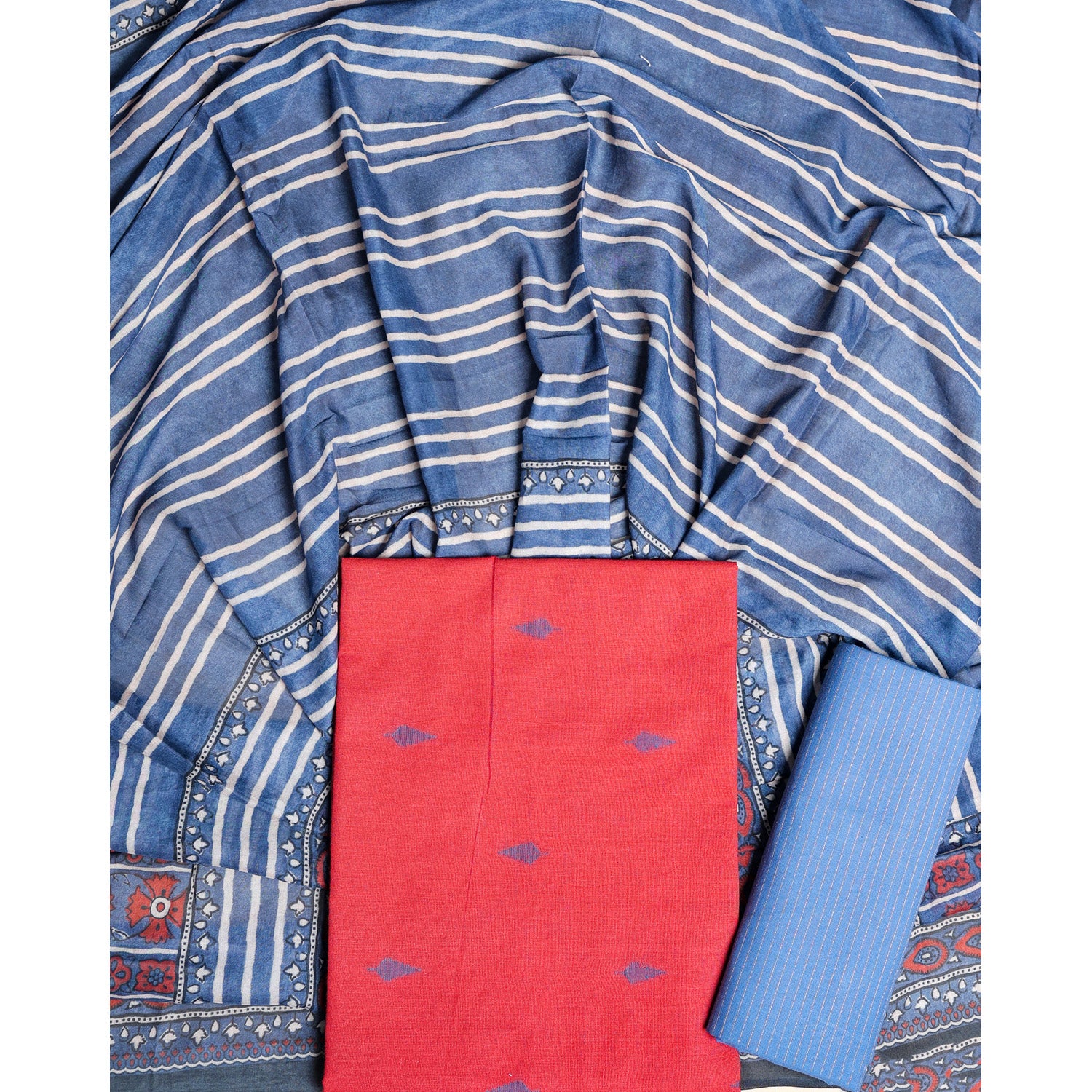 PURE COTTON HANDLOOM SUIT SET