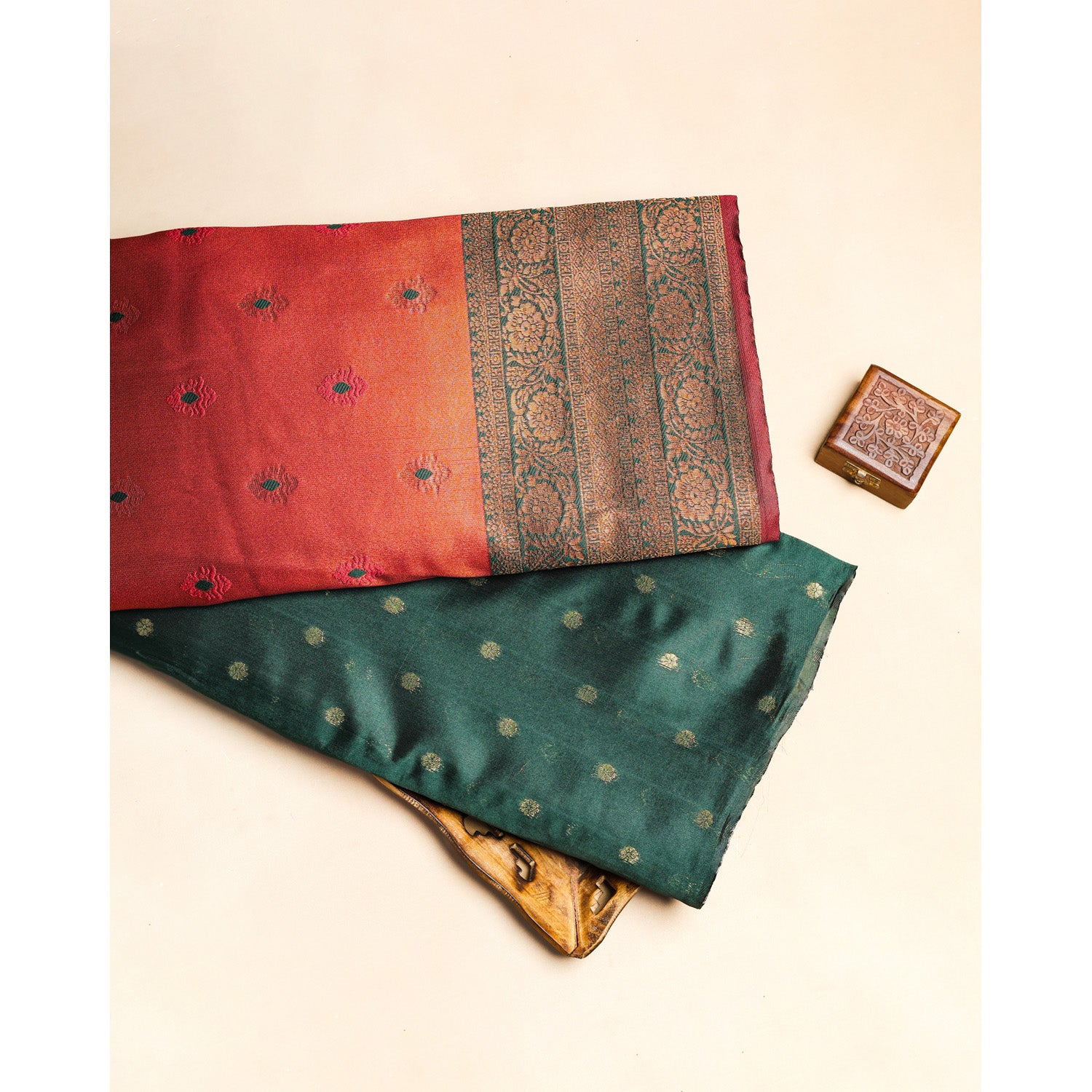 SEMI SILK ZARI WOVEN FABRICS
