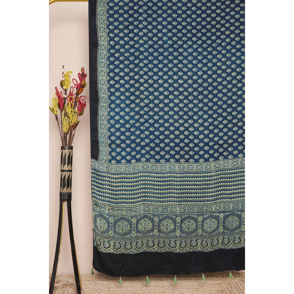 PURE MODAL SILK AJRAKH DUPATTA