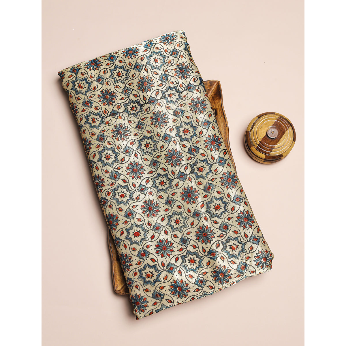 MASHRU GAJJI SILK AJRAKH FABRIC