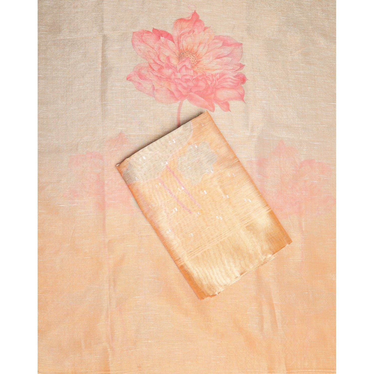 TEHZEEB - TISSUE SILK PRINTED 2 PIECE SET