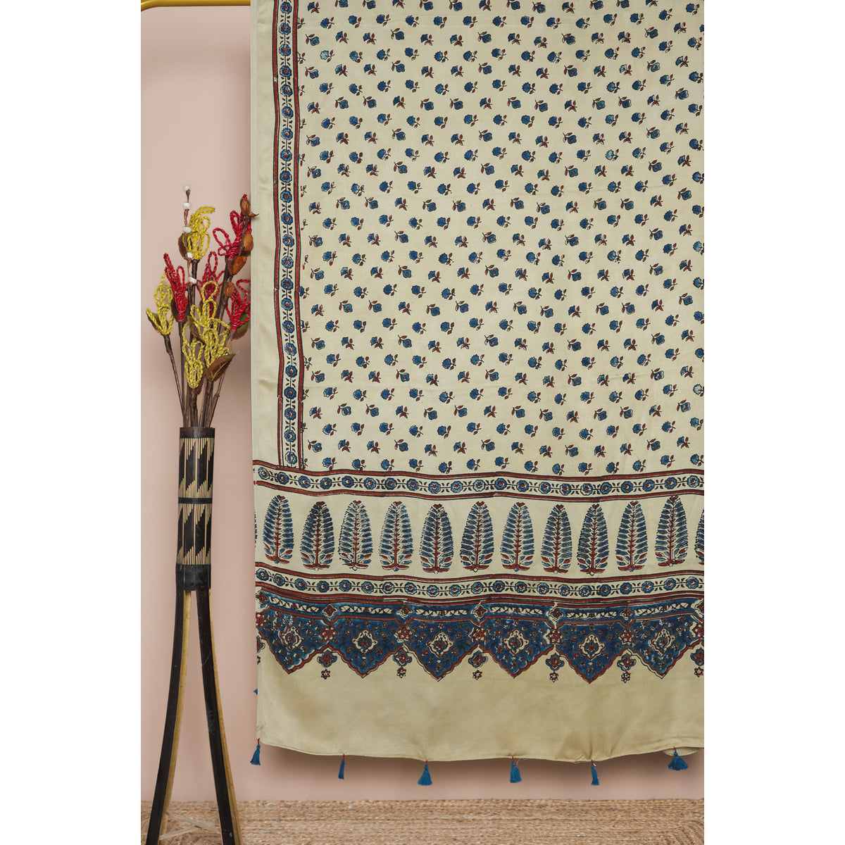 PURE MODAL SILK AJRAKH DUPATTA