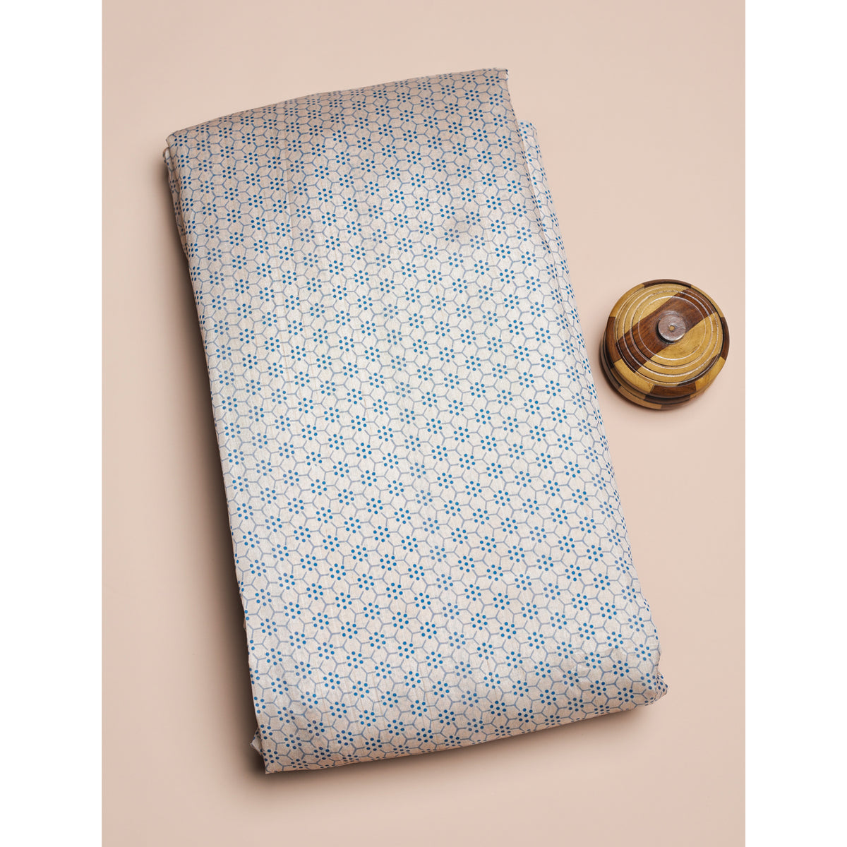 SEMI TUSSAR PRINTED FABRIC