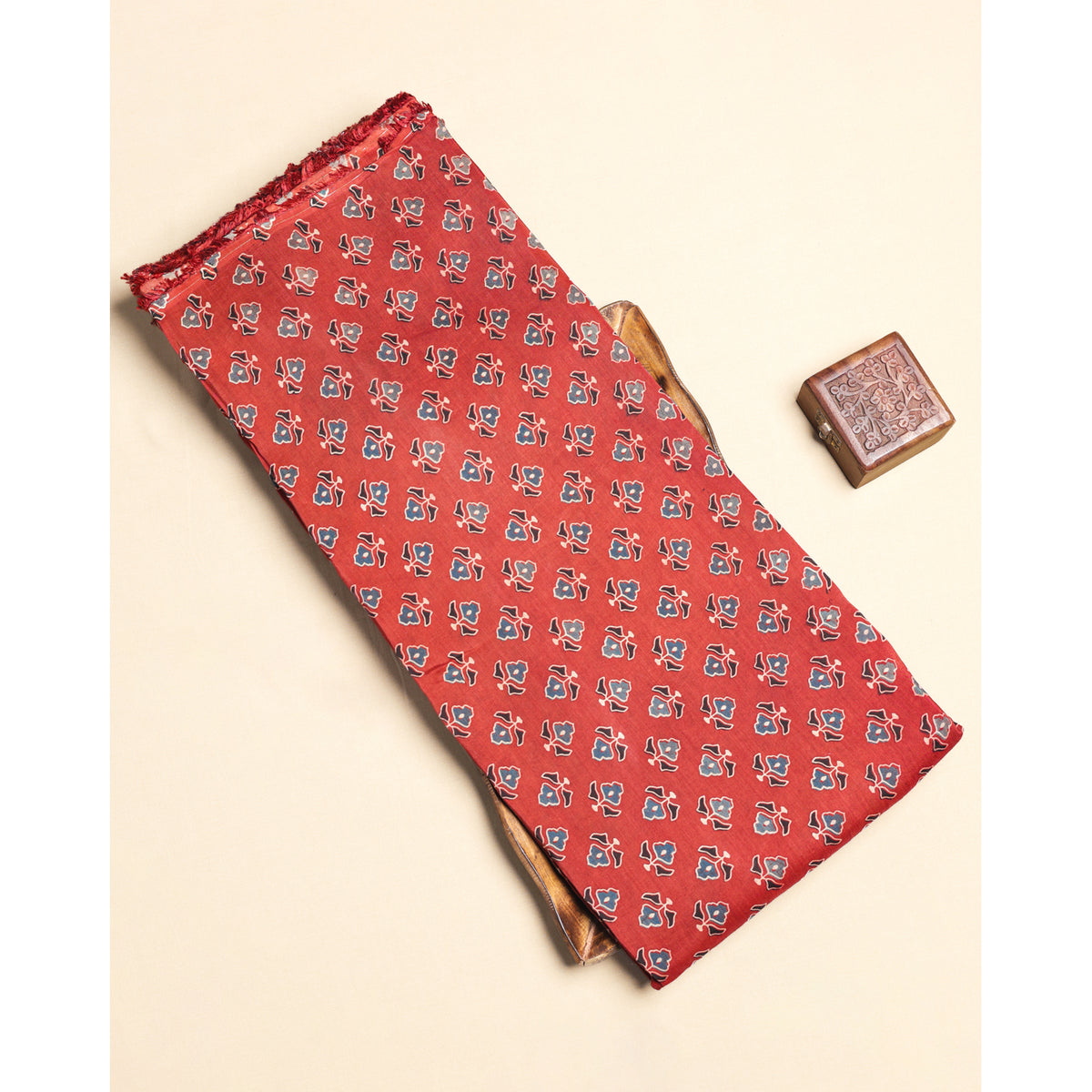 COTTON AJRAKH PRINTED FABRIC