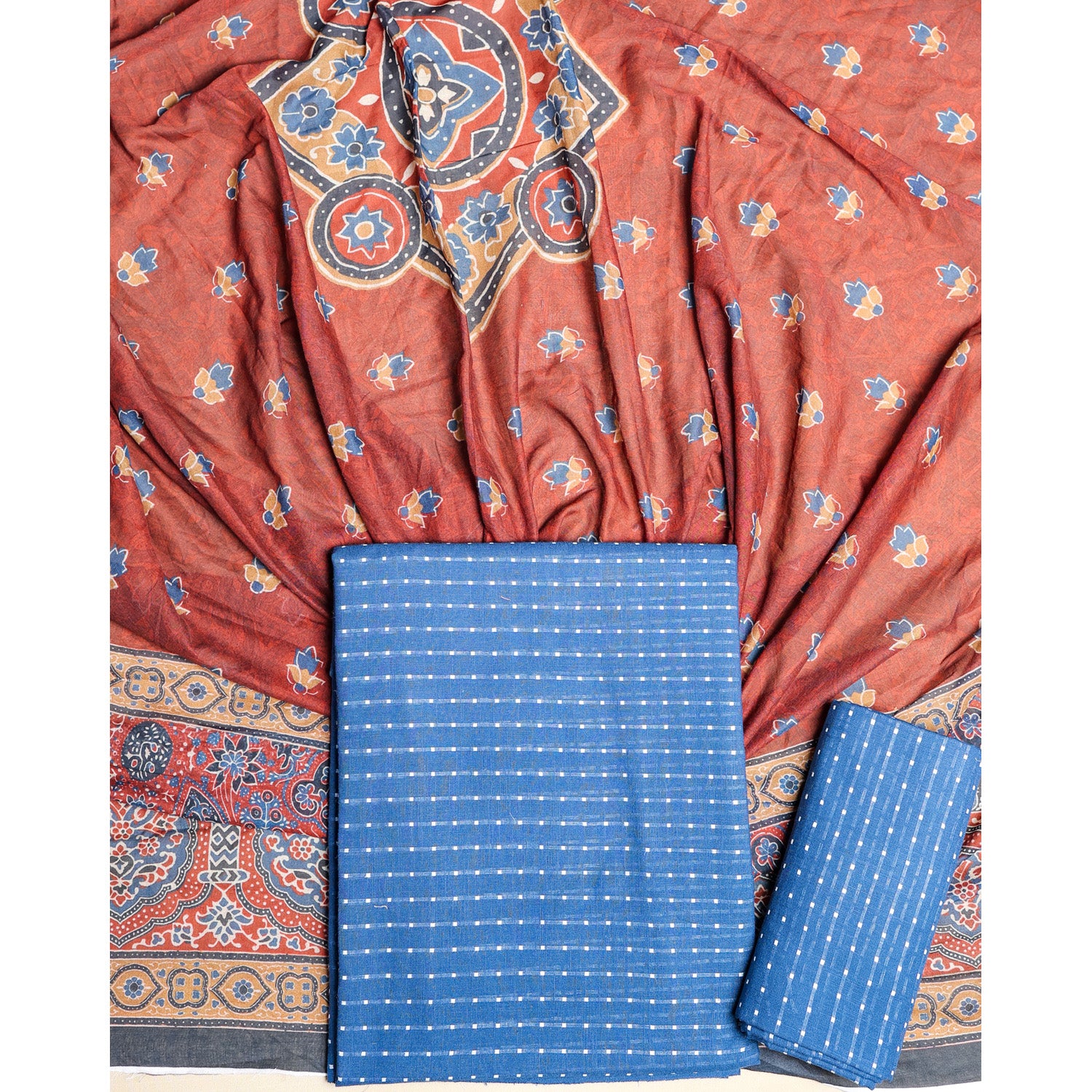 PURE COTTON HANDLOOM SUIT SET