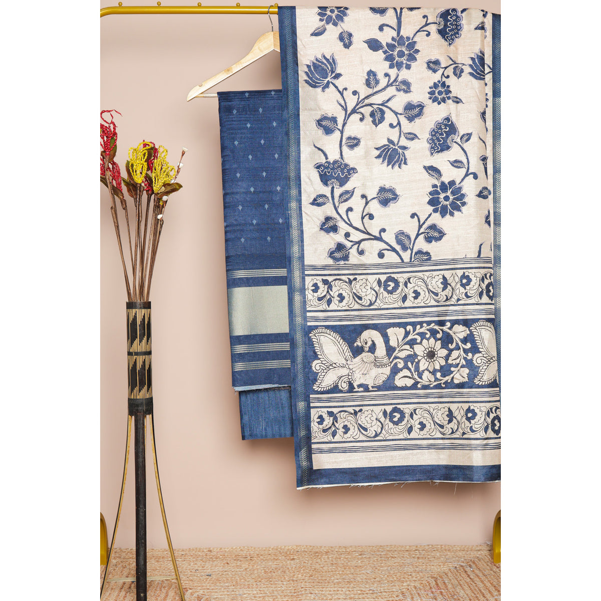 DEVANSHI - SEMI TUSSAR PRINTED SUIT SET