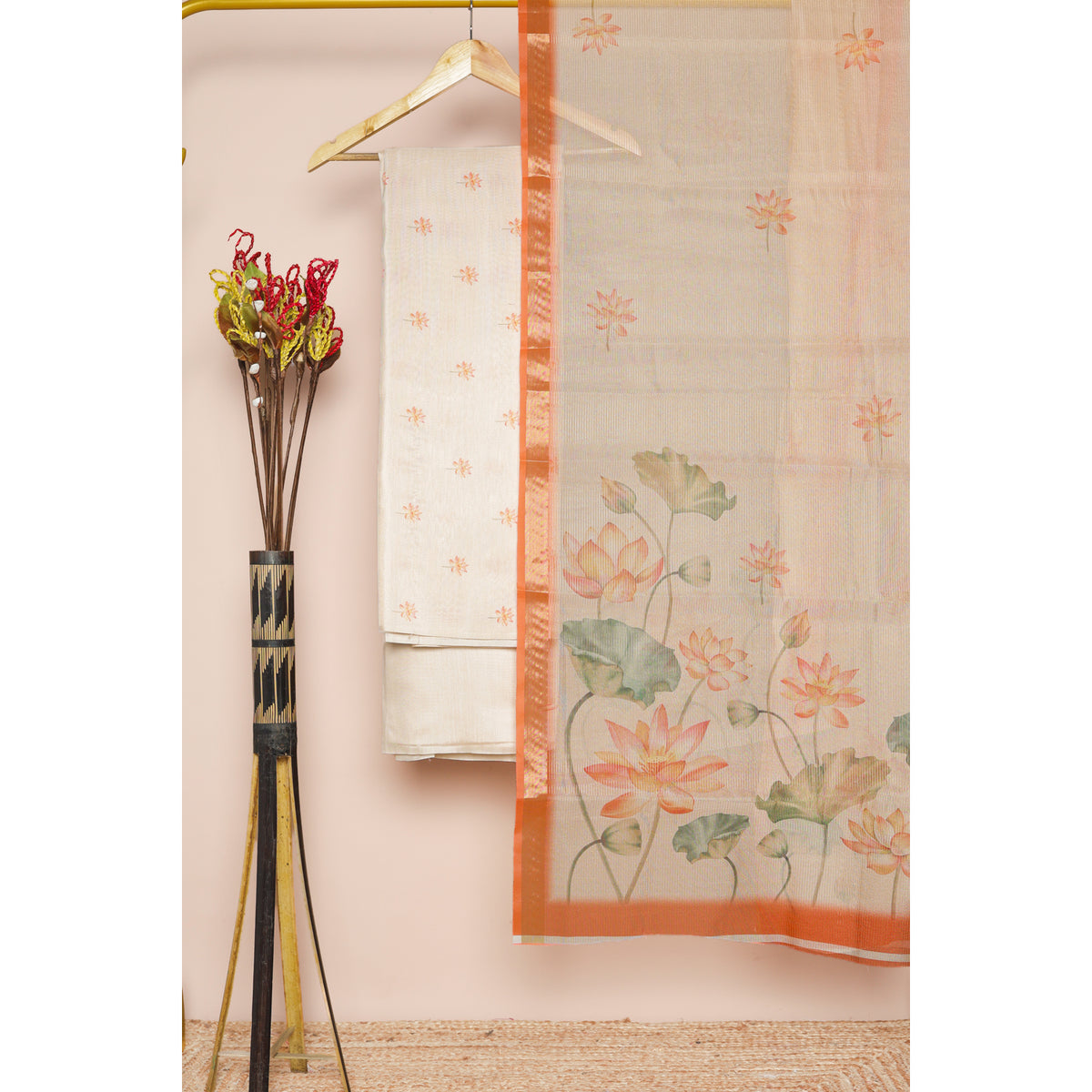 KAMALENDRA - TISSUE SILK PRINTED SUIT SET