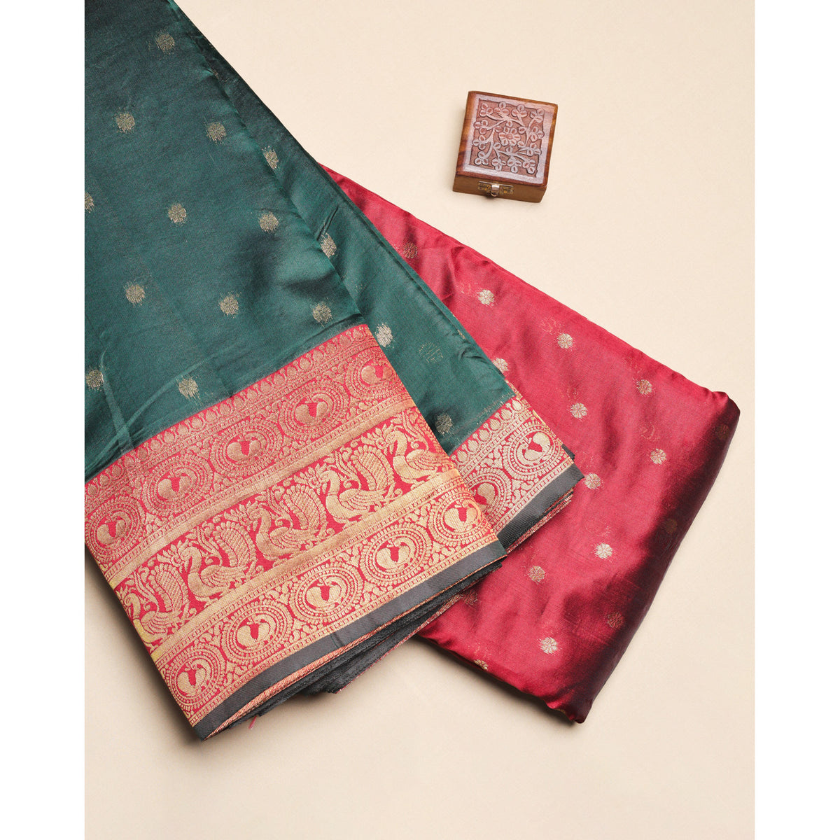 SEMI SILK ZARI WOVEN FABRICS