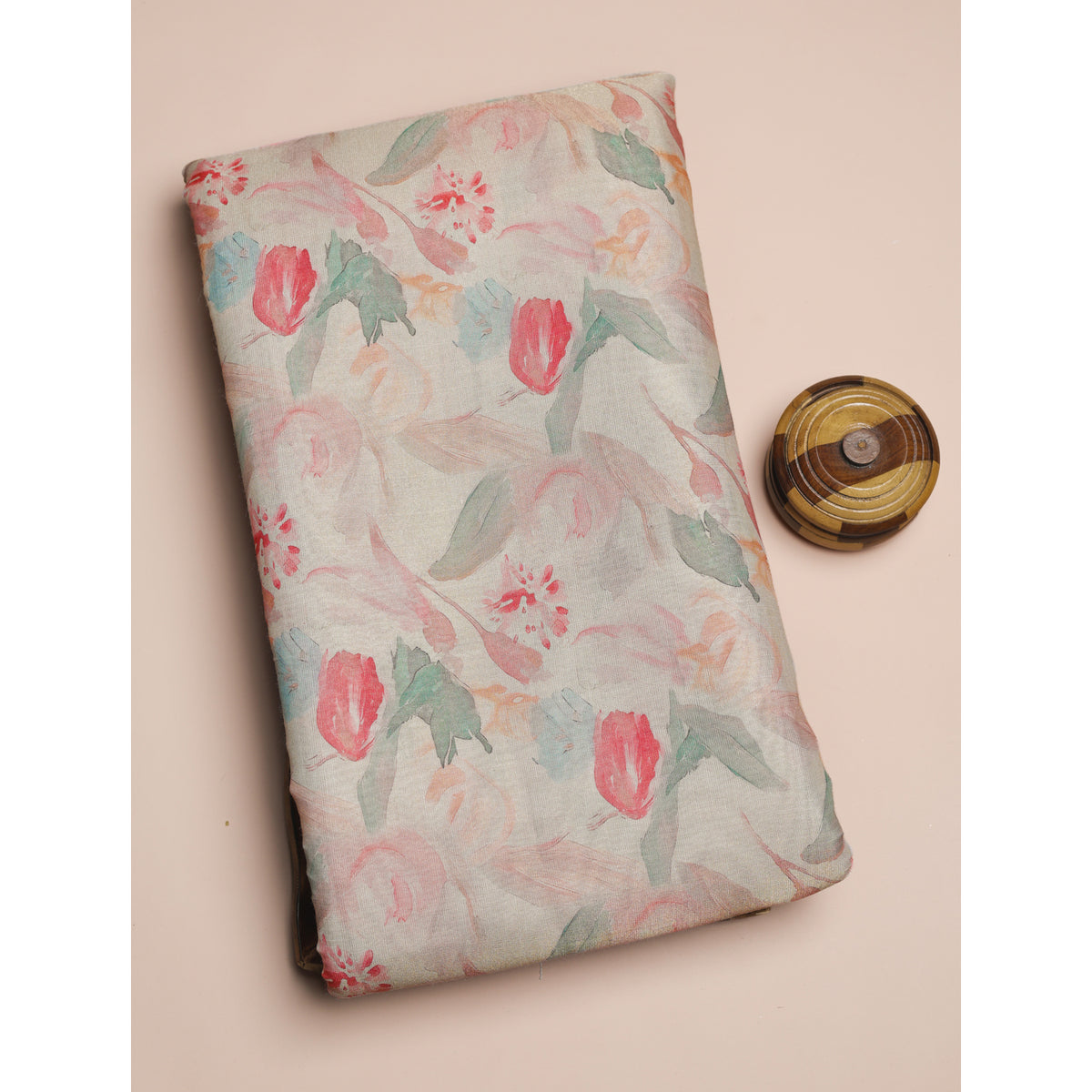 SEMI TUSSAR PRINTED FABRIC