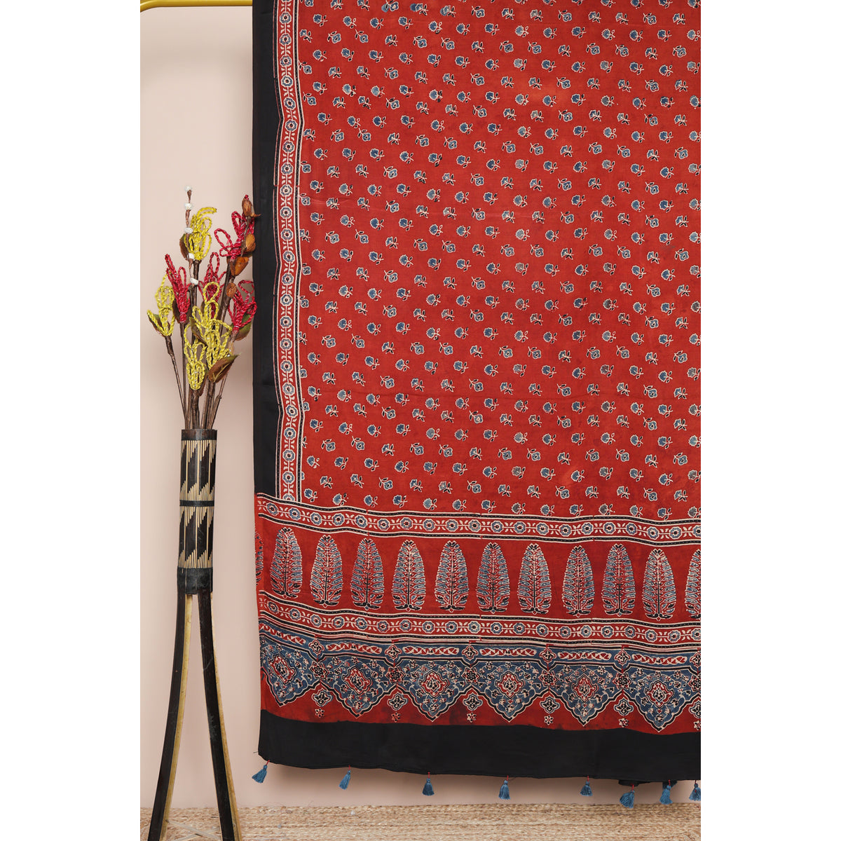 PURE MODAL SILK AJRAKH DUPATTA