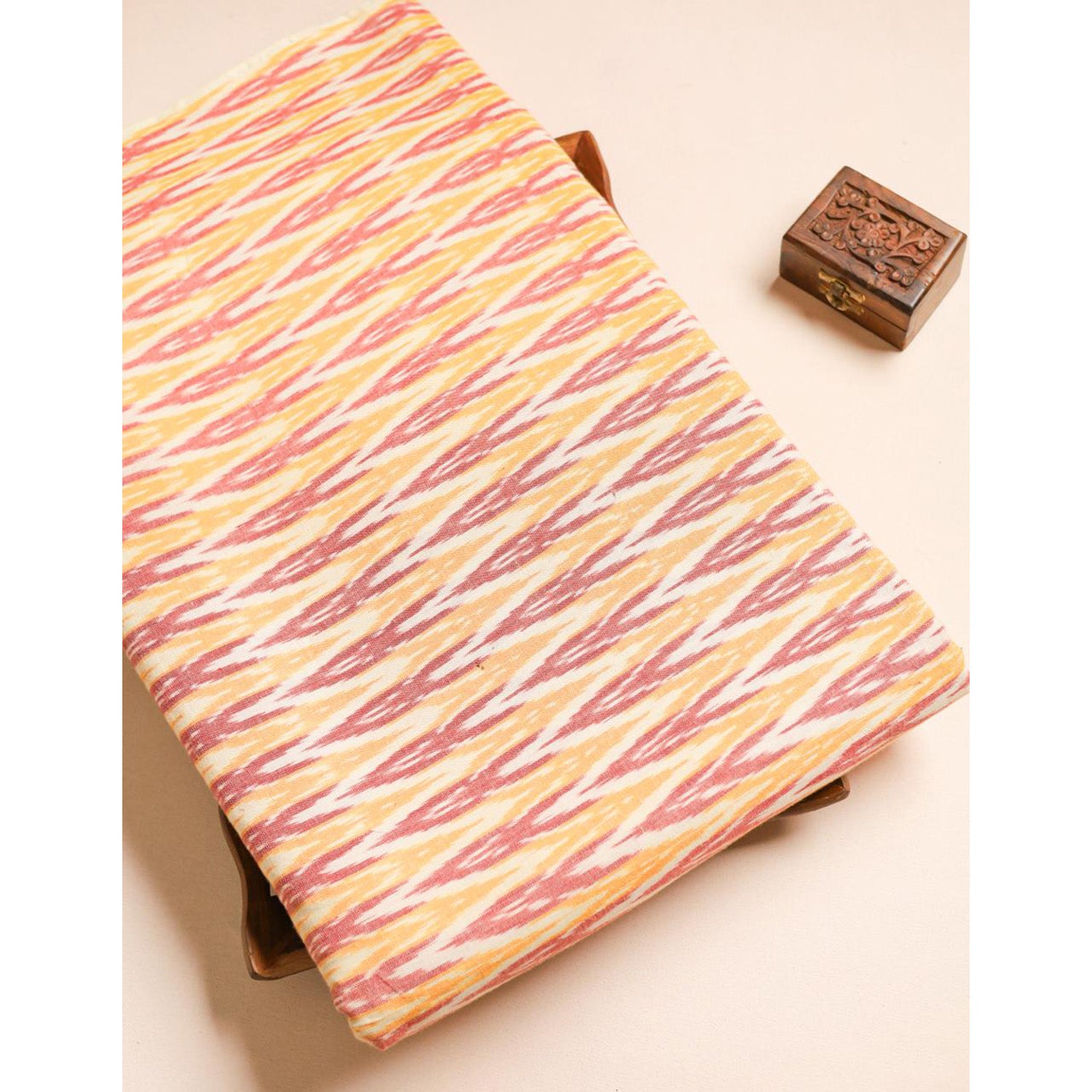 Mercerised Cotton Ikat Fabric