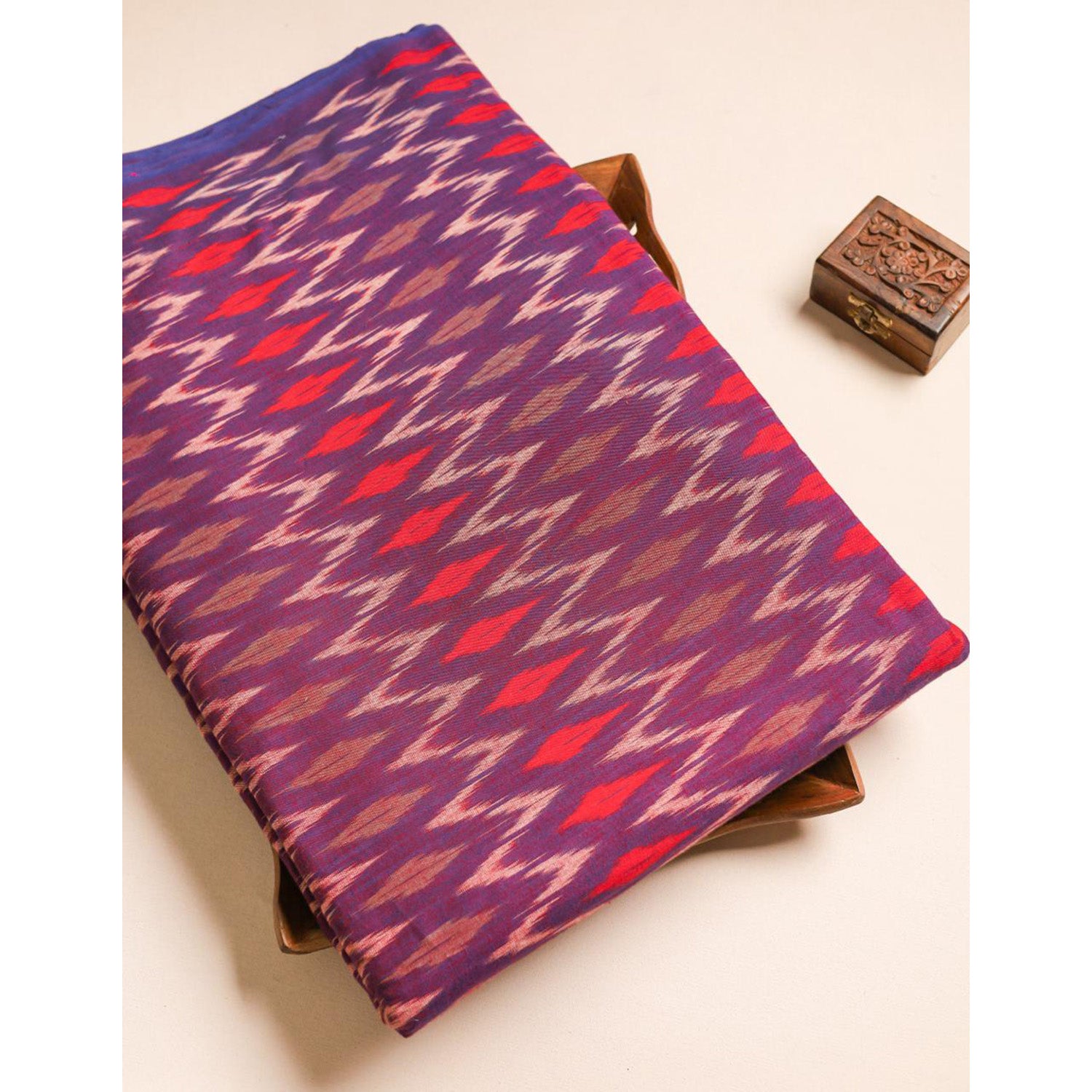 Mercerised Cotton Ikat Fabric