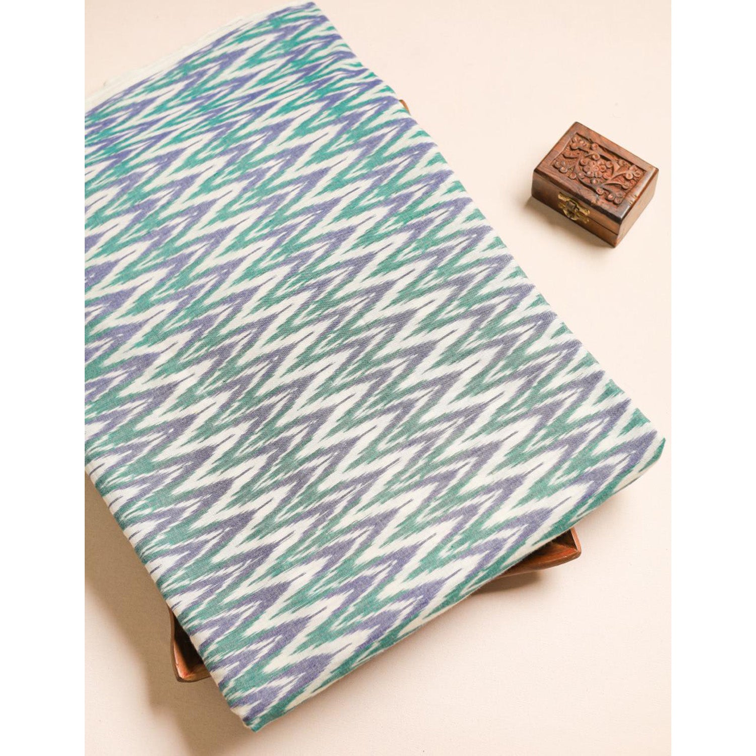 Mercerised Cotton Ikat Fabric