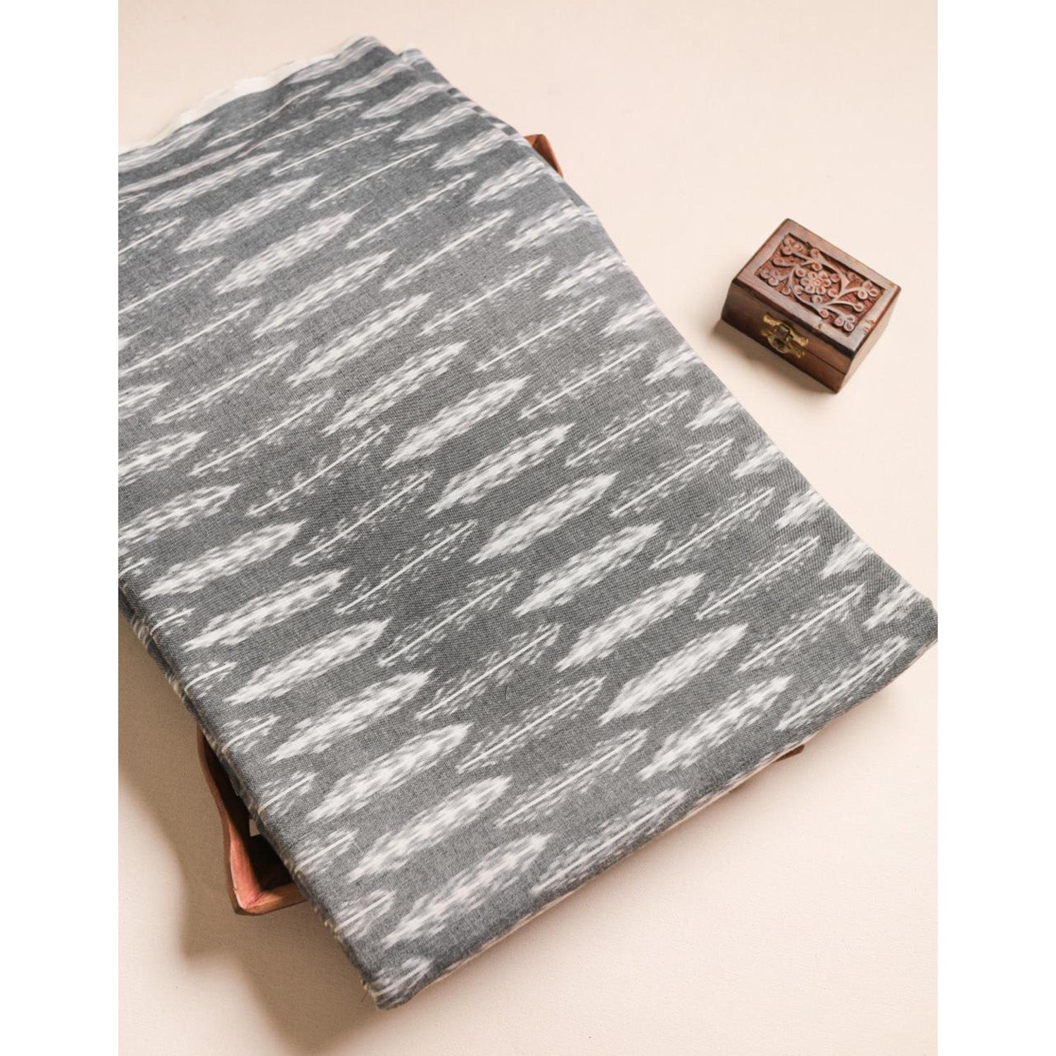 Mercerised Cotton Ikat Fabric