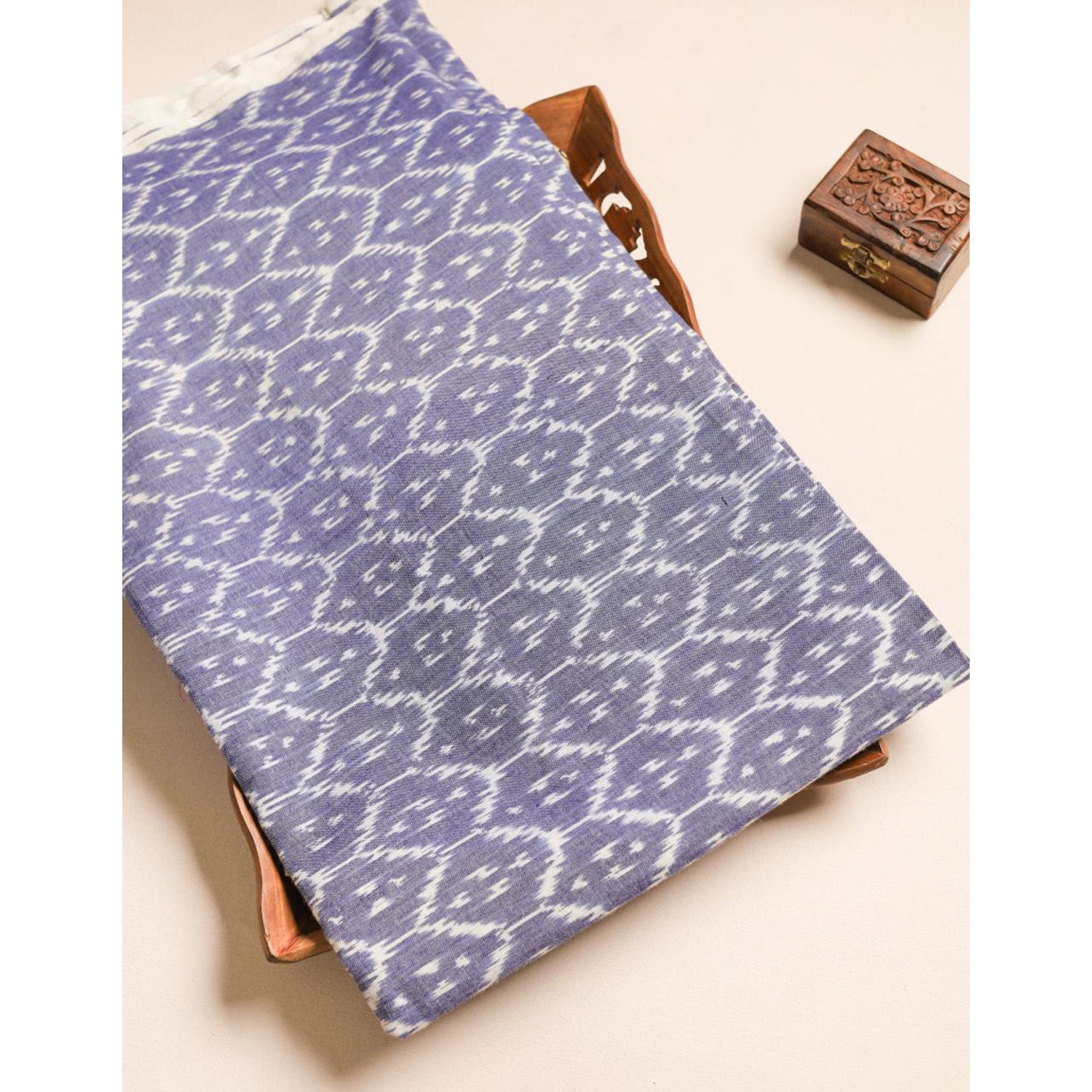 Mercerised Cotton Ikat Fabric