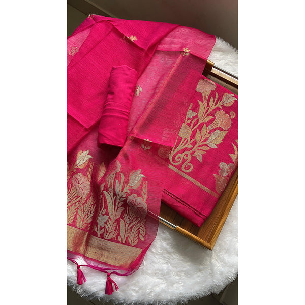 CHANDERI SUIT SET