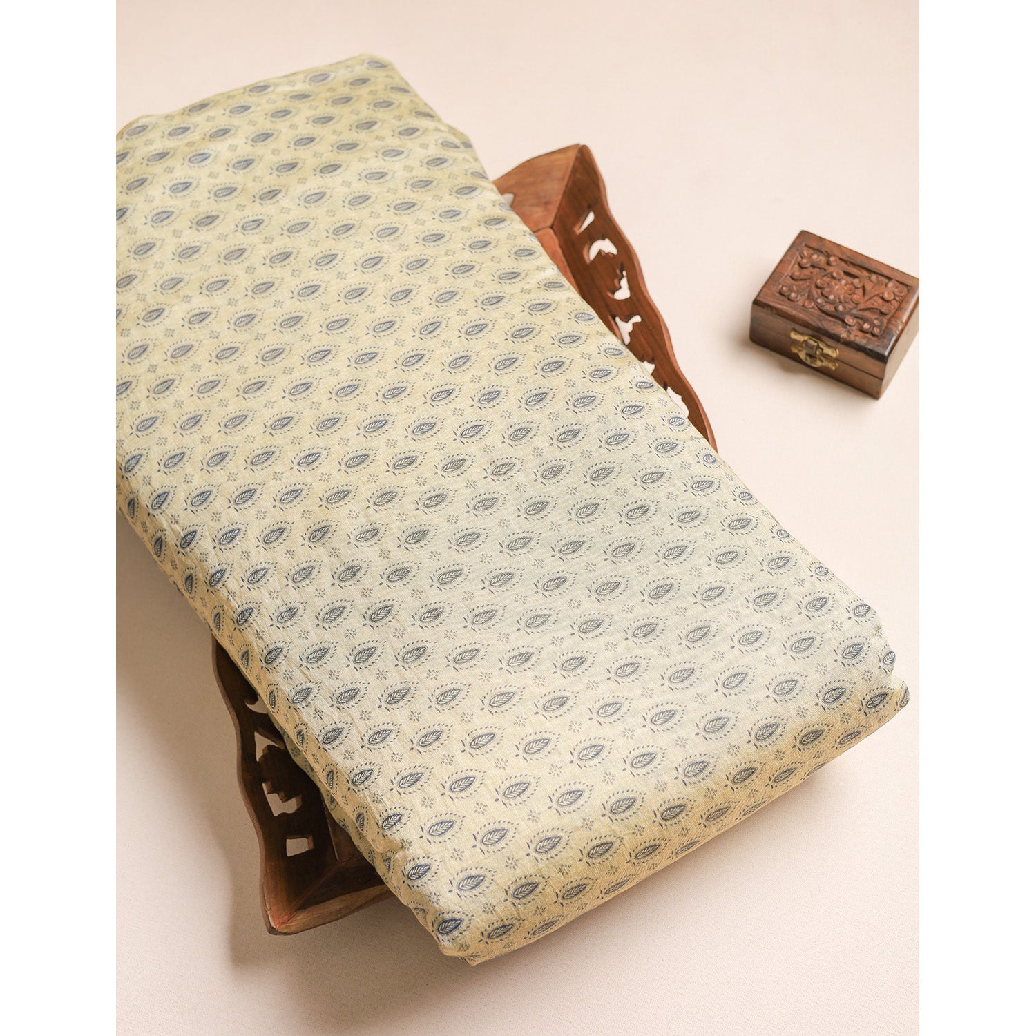 GULBAHAAR - PURE MOGRA CHANDERI SILK FABRIC