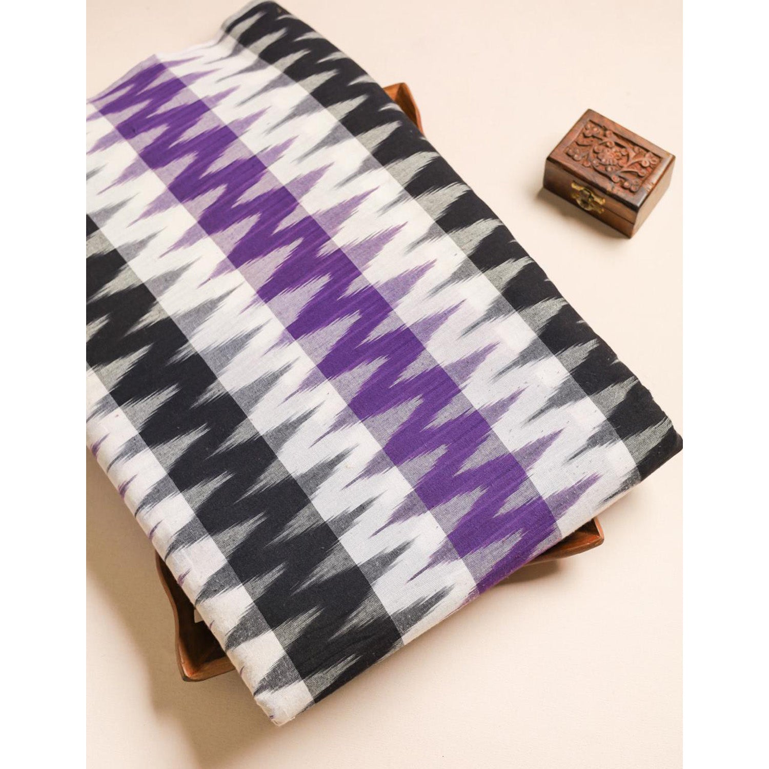 Mercerised Cotton Ikat Fabric